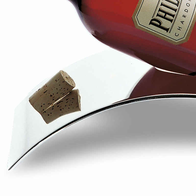 Philippi Design Weinflaschenhalter STAND Weinflaschenhalter Weinliege Edelstahl Hochglanz, hochglanzpoliert