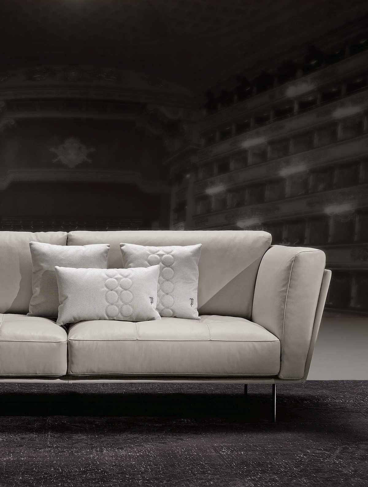 Beige, Made JVmoebel Couch Sofa Sitzer 3 Europe Modern Sofas Luxus Couches Weiß in Sofa Gepolstert Stoff