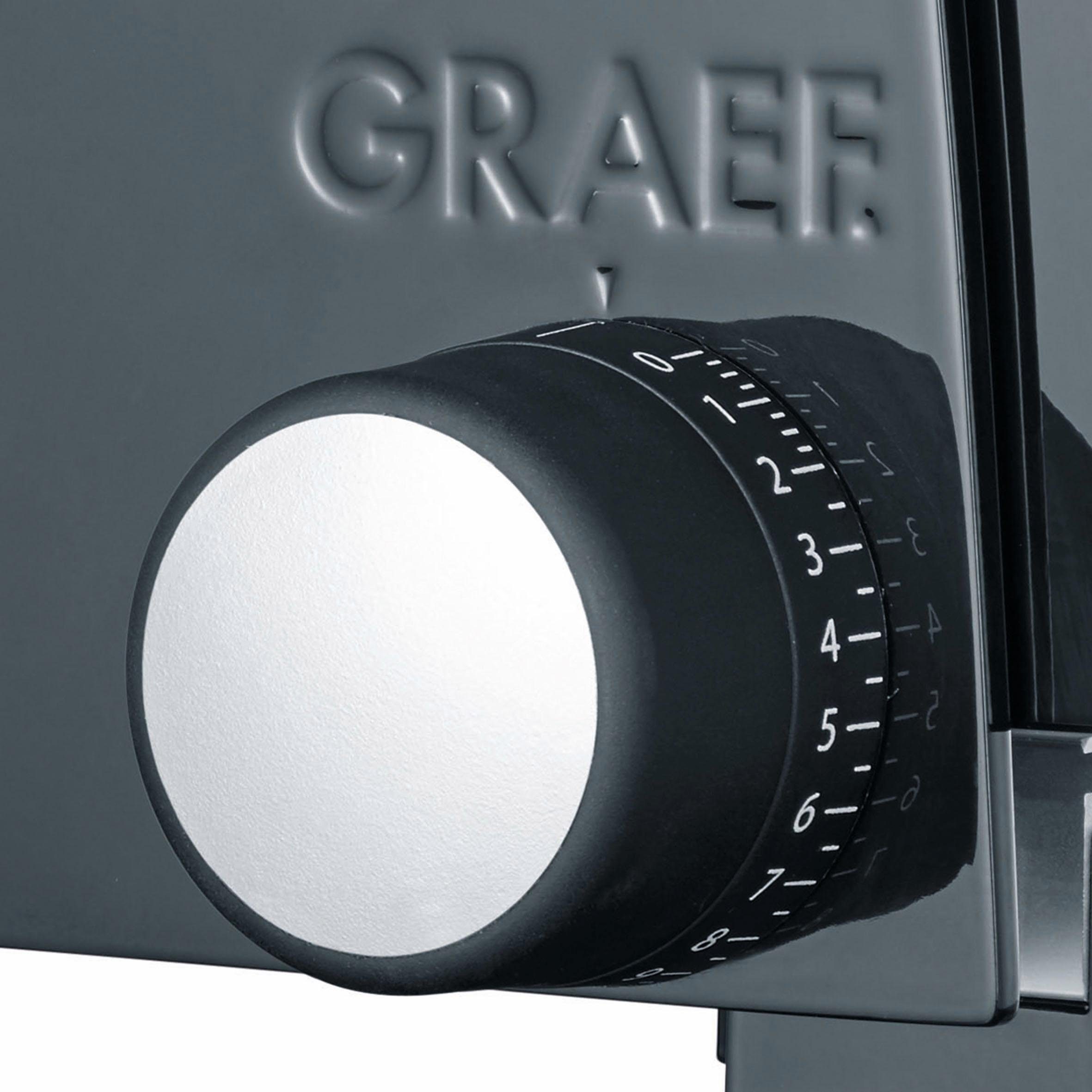 Graef SLICED mit W, KITCHEN Standfuß Allesschneider Schwarz 170 SKS S10002,