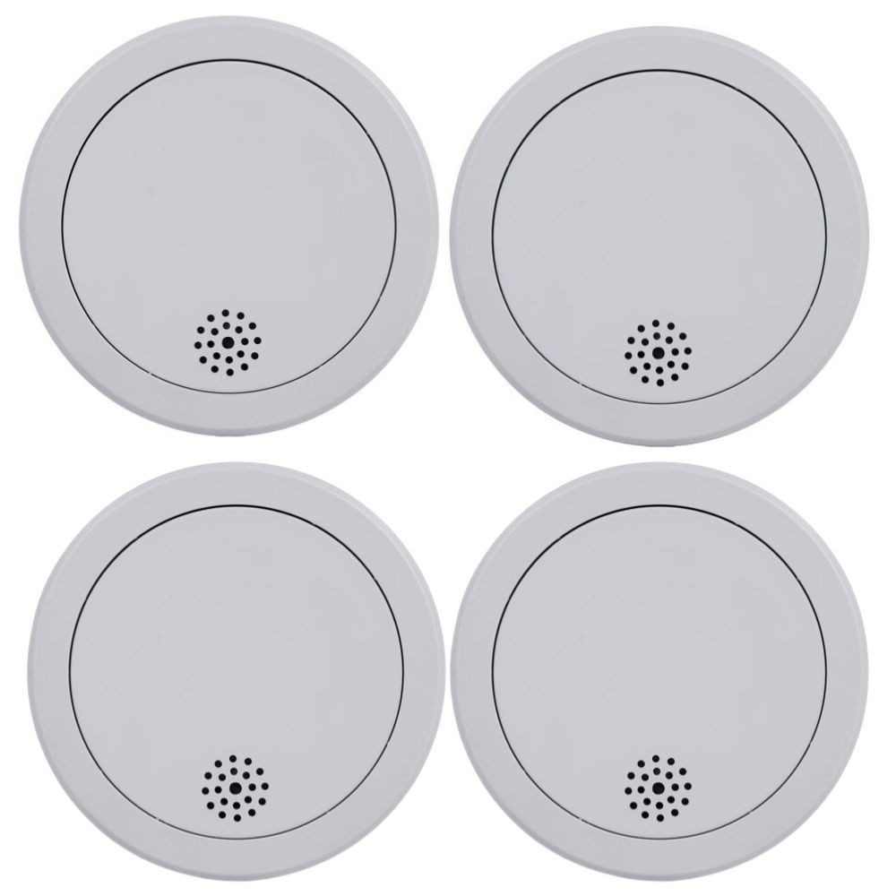 smartwares Smartwares FSM-12300 Rauchwarnmelder 10 Jahre Batterie 4er Set Gasmelder (4x inkl VDS Q Label Feuermelder Rauchmelder)