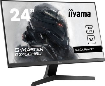 Iiyama G2450HSU-B1 LED-Monitor (60,3 cm/24 ", 1920 x 1080 px, Full HD, 1 ms Reaktionszeit, 75 Hz, VA LED)