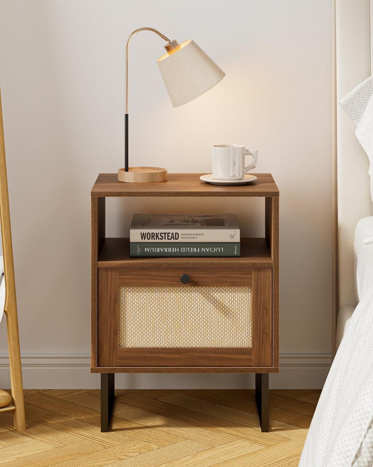 LuxusKollektion Nachttisch Rattan Nachttisch mit Schublade günstig online kaufen