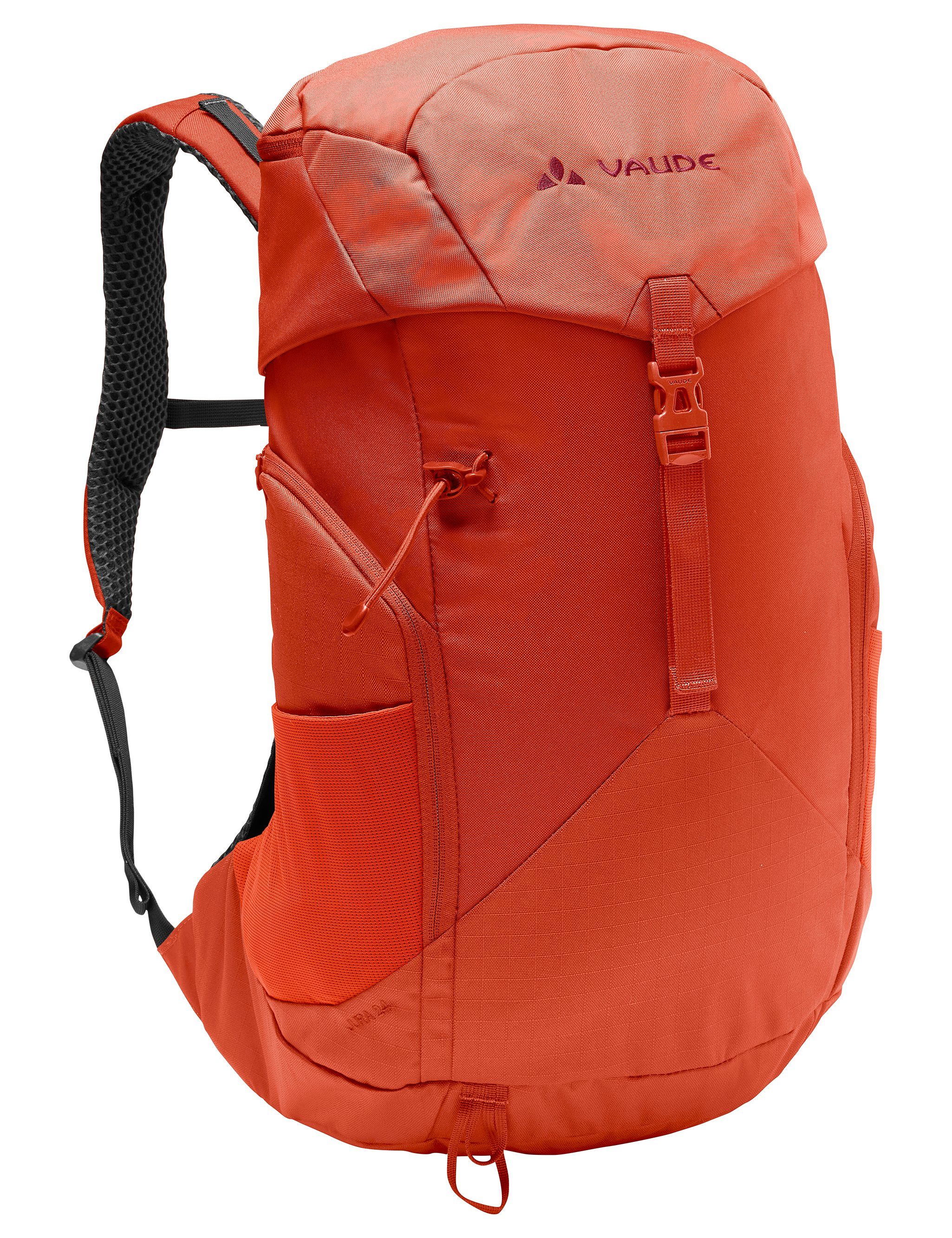 VAUDE Wanderrucksack Jura 24 (Kein Set), Grüner red Knopf burnt