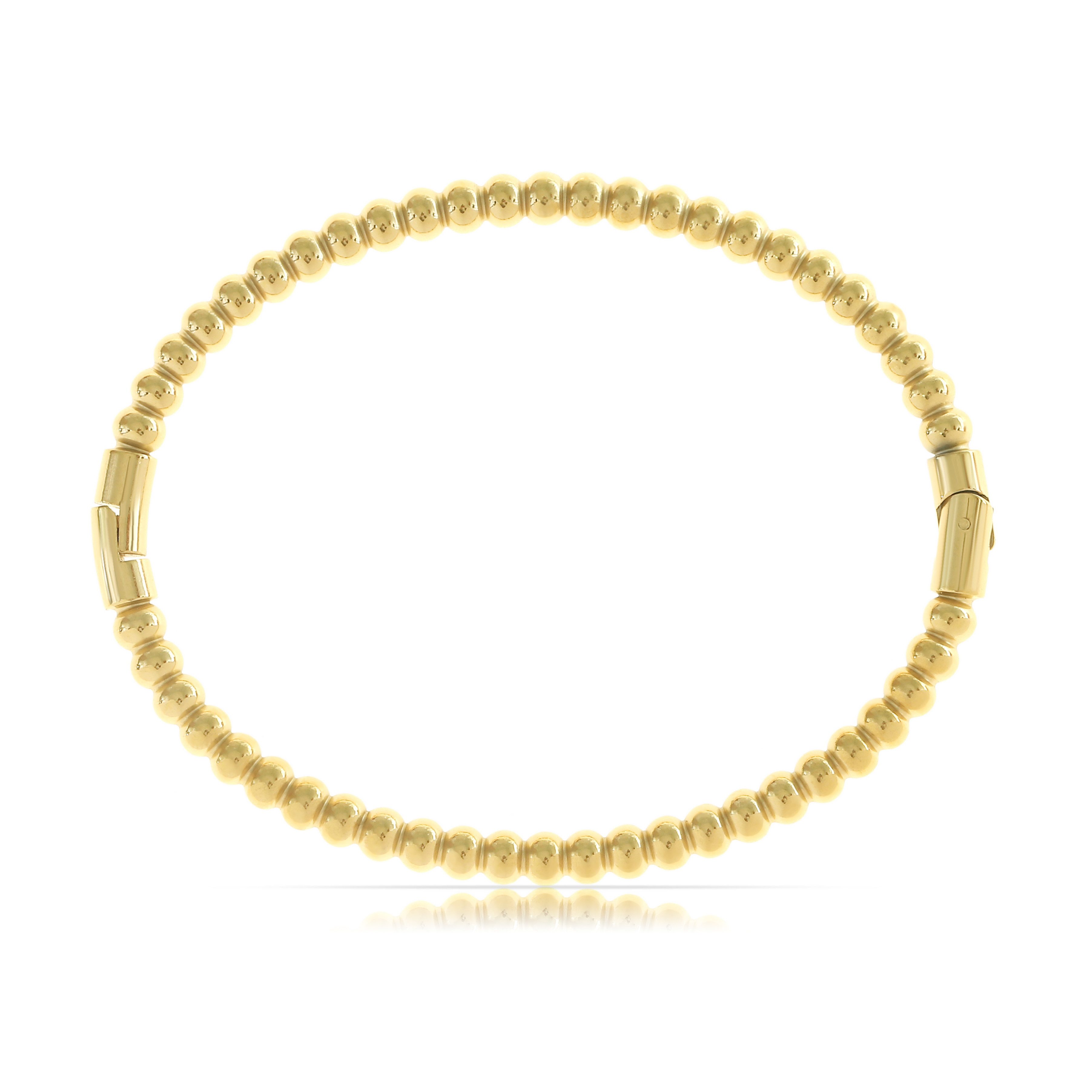 Made by Nami Armreif Damen Gold mit runden Perlen wasserfest hypoallergen B günstig online kaufen