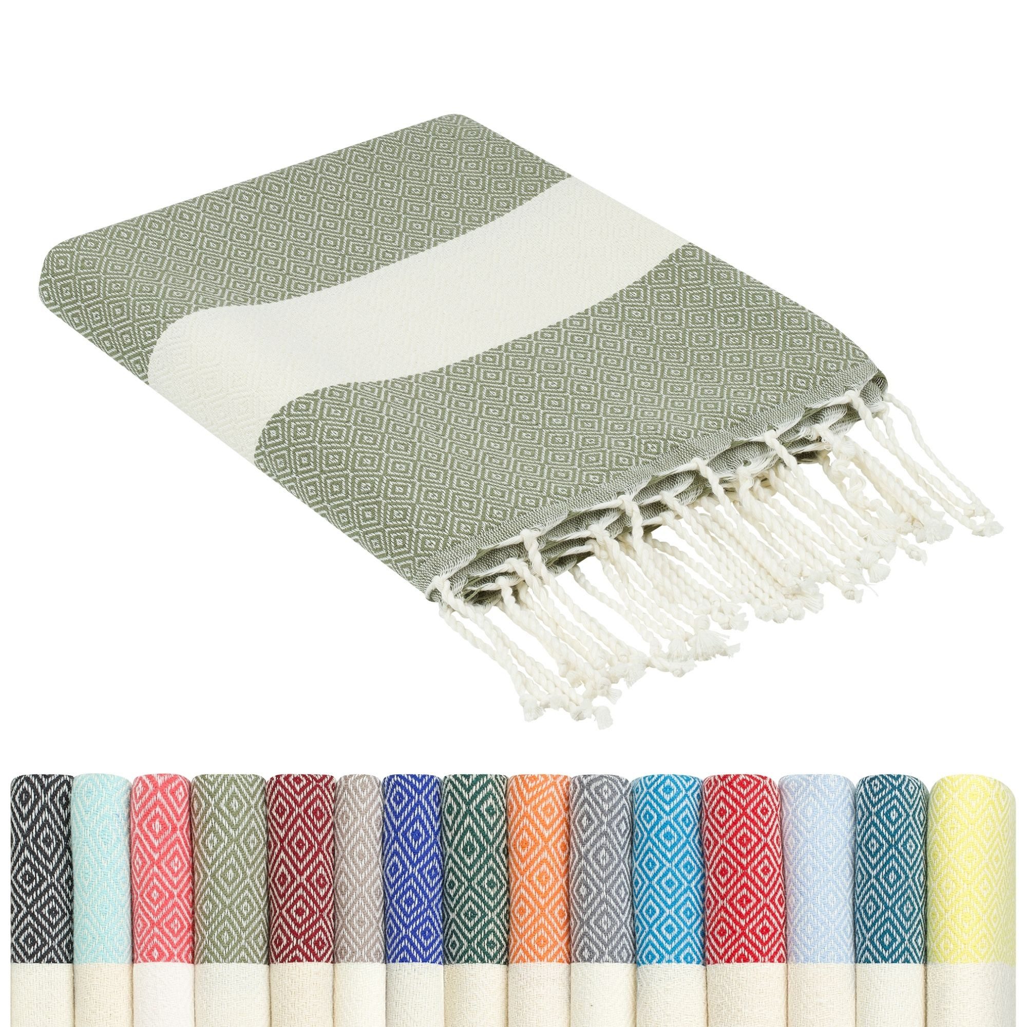 furora HOLIDAY Strandtuch groß 100x200 cm Strand Tuch, aus Baumwolle, Hamam günstig online kaufen