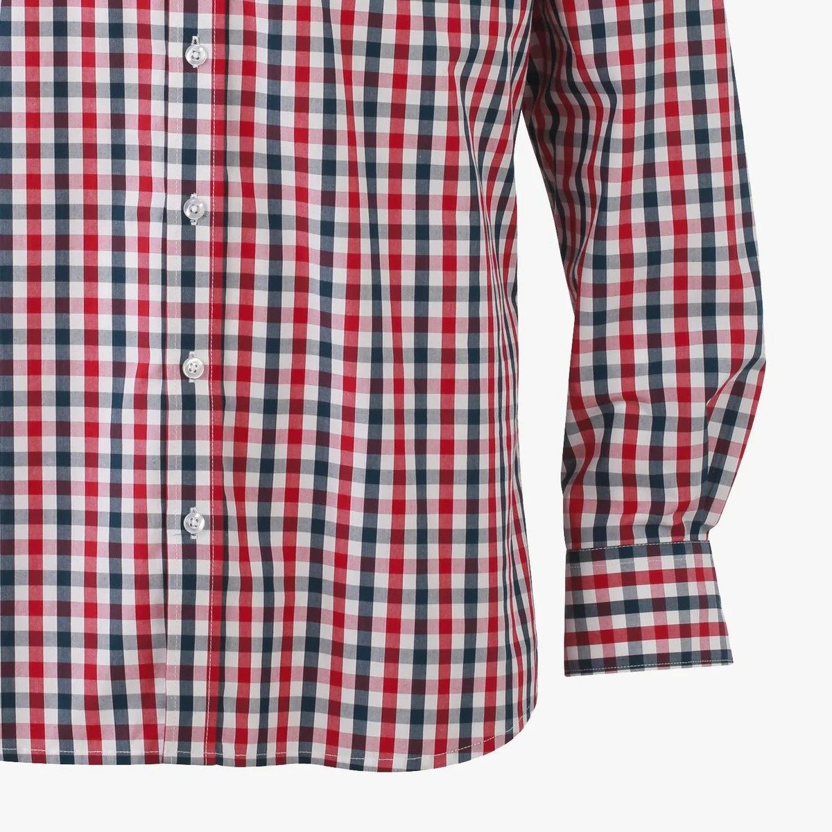 James & Nicholson Karohemd Herren Langarm Karohemd Easy Care JN617 Hochwertige, bügelleichte Popeline-Qualität – Bild 5 von 5