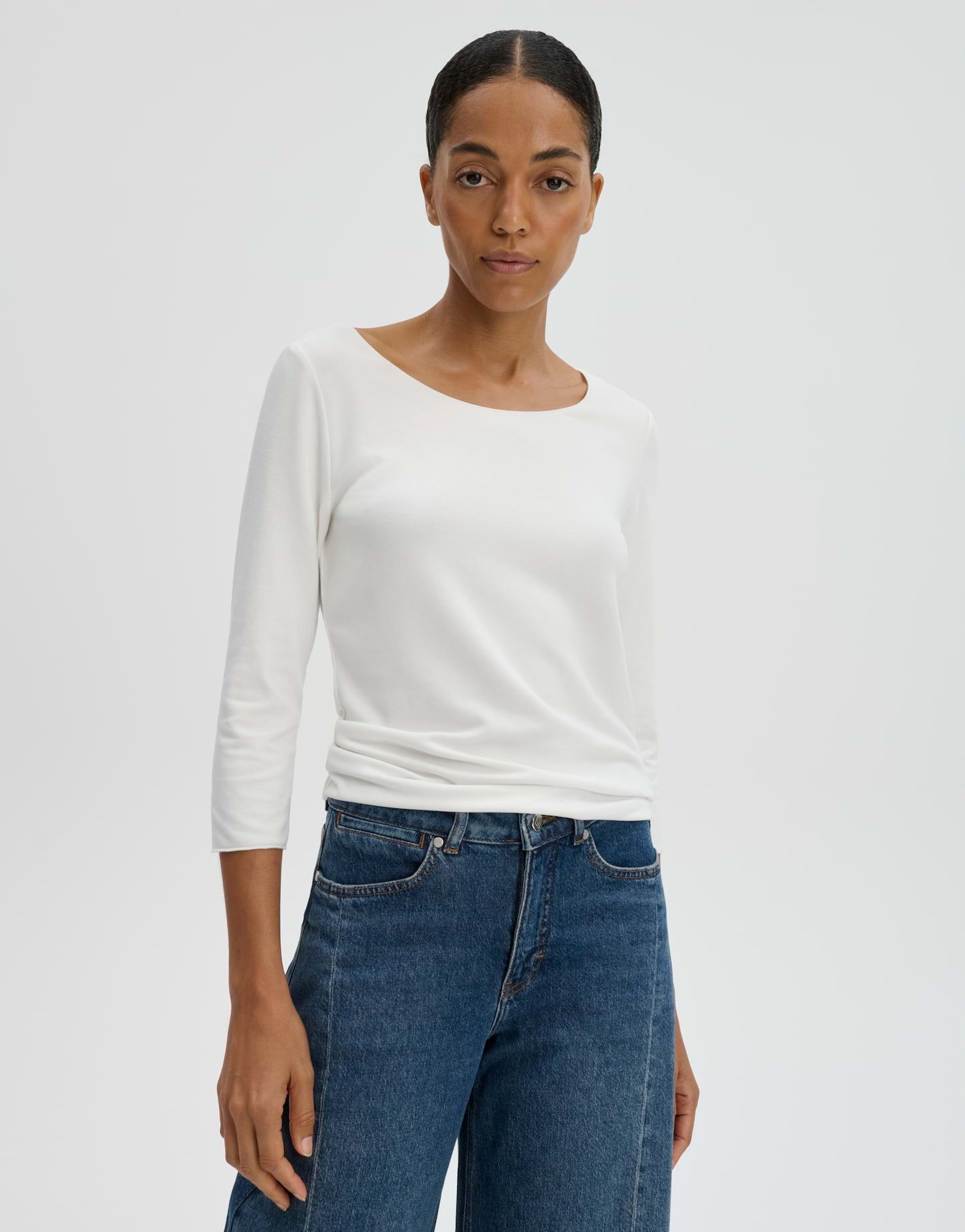 someday 3/4-Arm-Shirt Kirosa soft aus Viskosemix mit weichem Griff Cleanes Basic mit angenehmem Tragegefühl