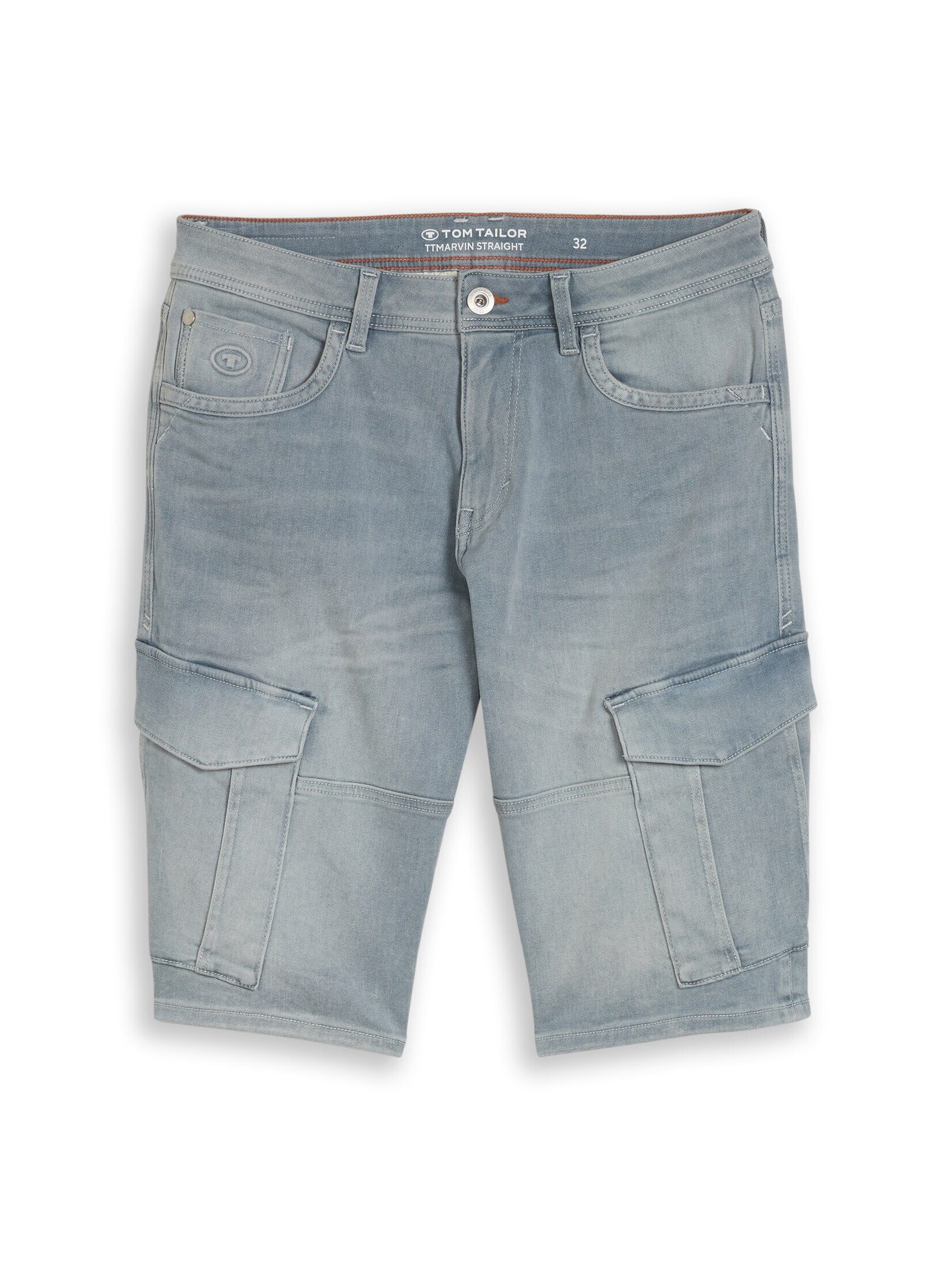 TOM TAILOR Shorts Jeanshosen TTMARVIN STRAIGHT Cargo Jeans Shorts