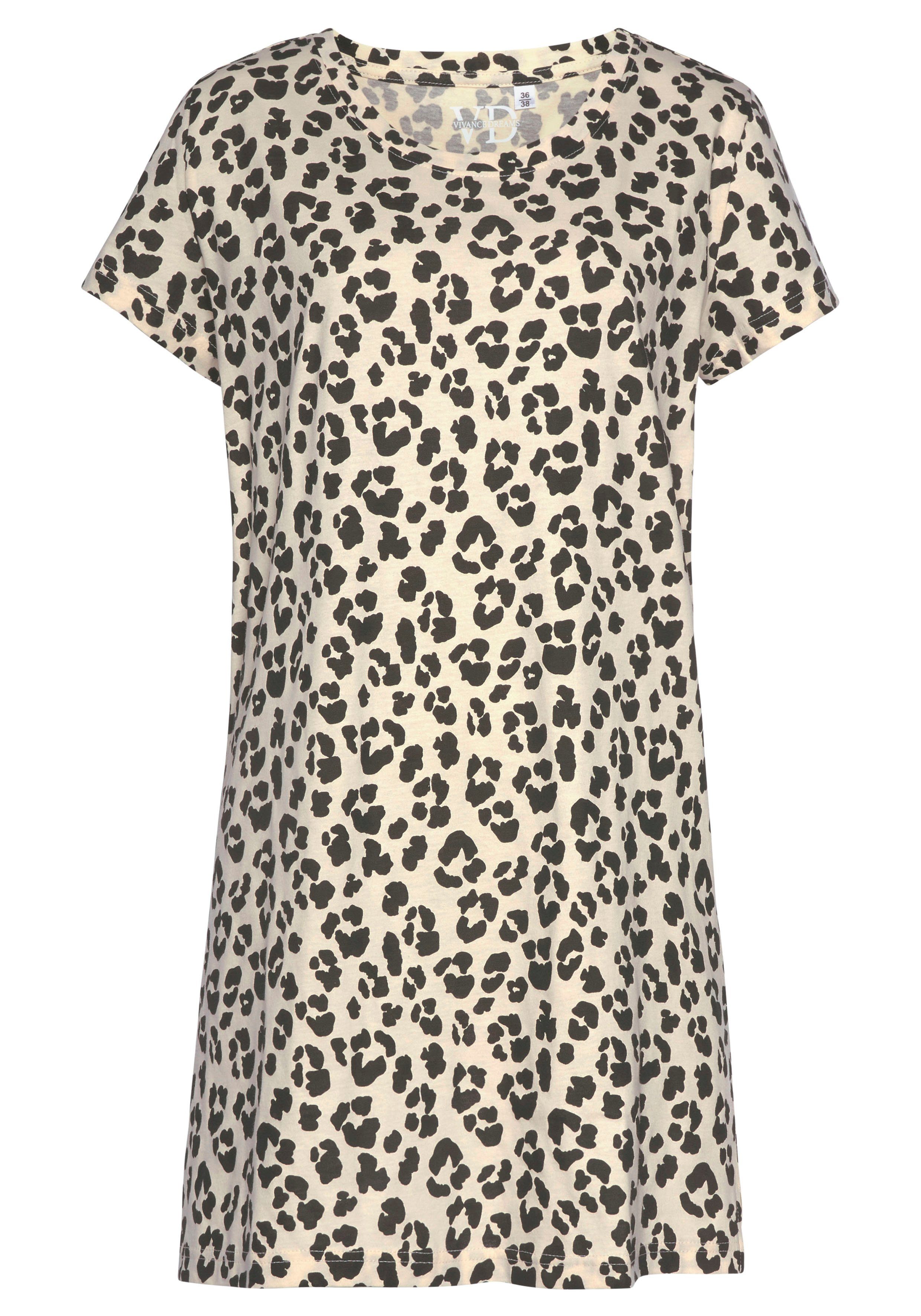 Vivance Dreams by Lascana Sleepshirt (Packung, 2 Stück) mit Leo-Muster – Bild 5 von 5