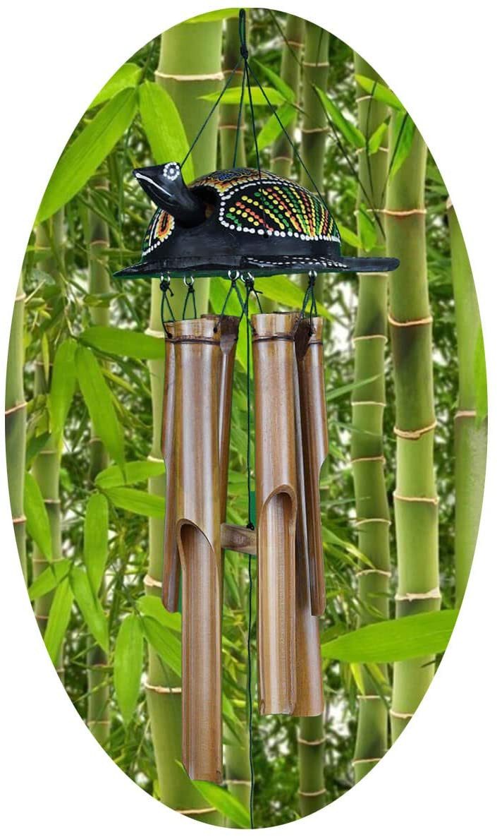 SIMANDRA Windspiel Klangspiel Schildkröte Gesamthöhe ca. 60 cm