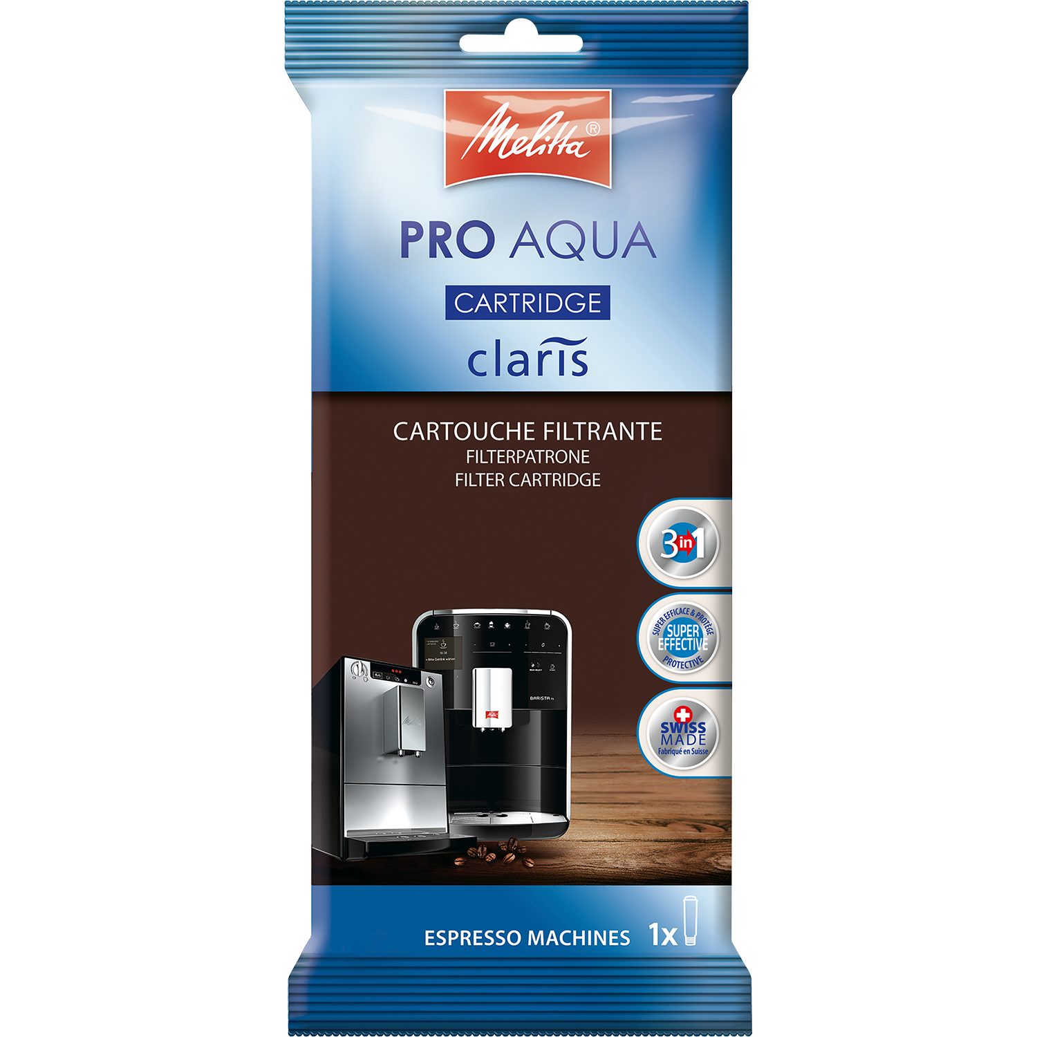 Melitta Wasserfilter PRO AQUA, Zubehör für Claris System in Kaffeevollautomaten