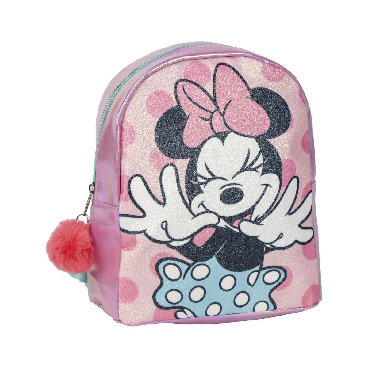 Disney Kinderrucksack Disney Minnie Rucksack 23cm – Sparkle Dots Holografisch (1-tlg)