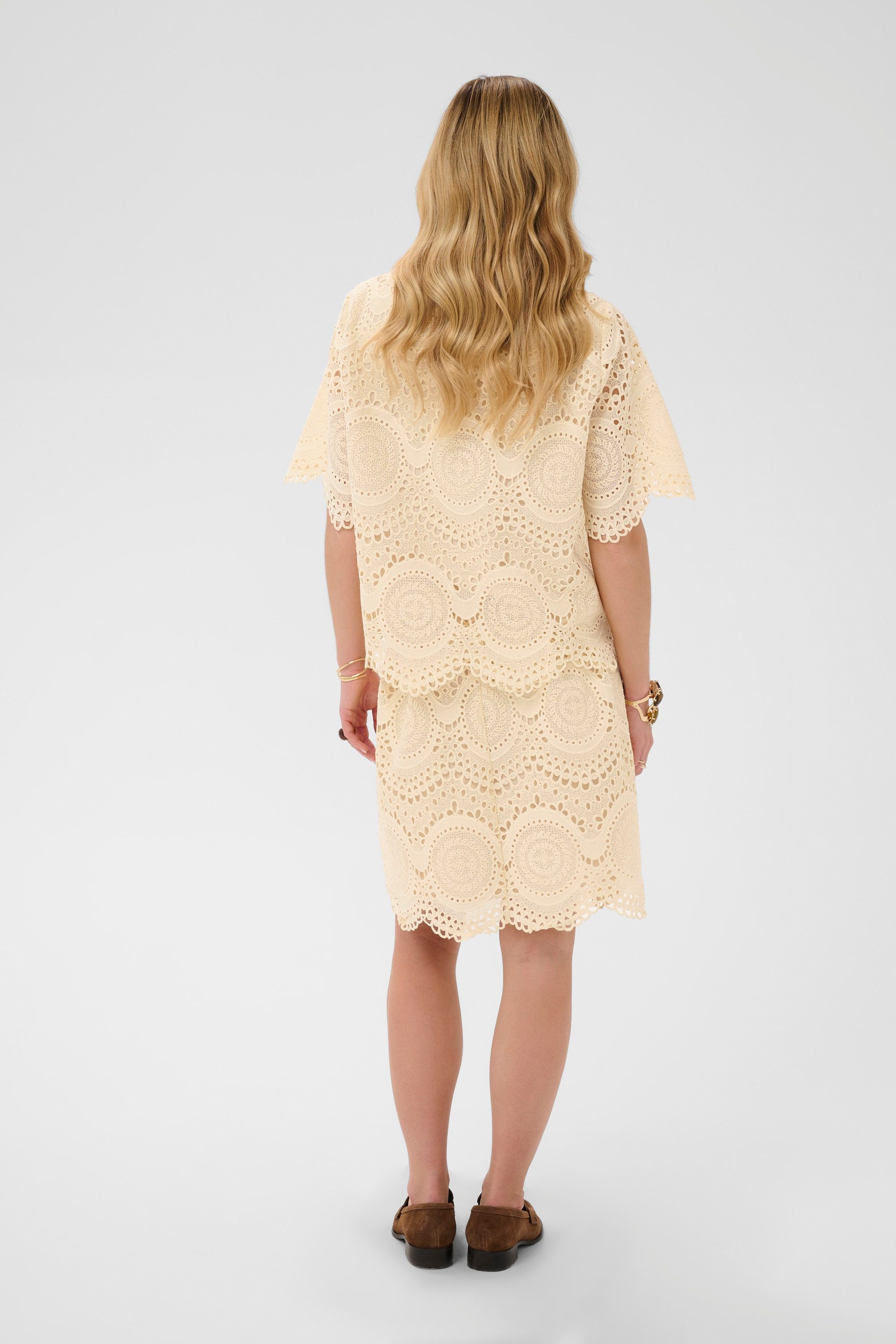 Cream Kurzarmbluse Kurzarm-Bluse CRBaja