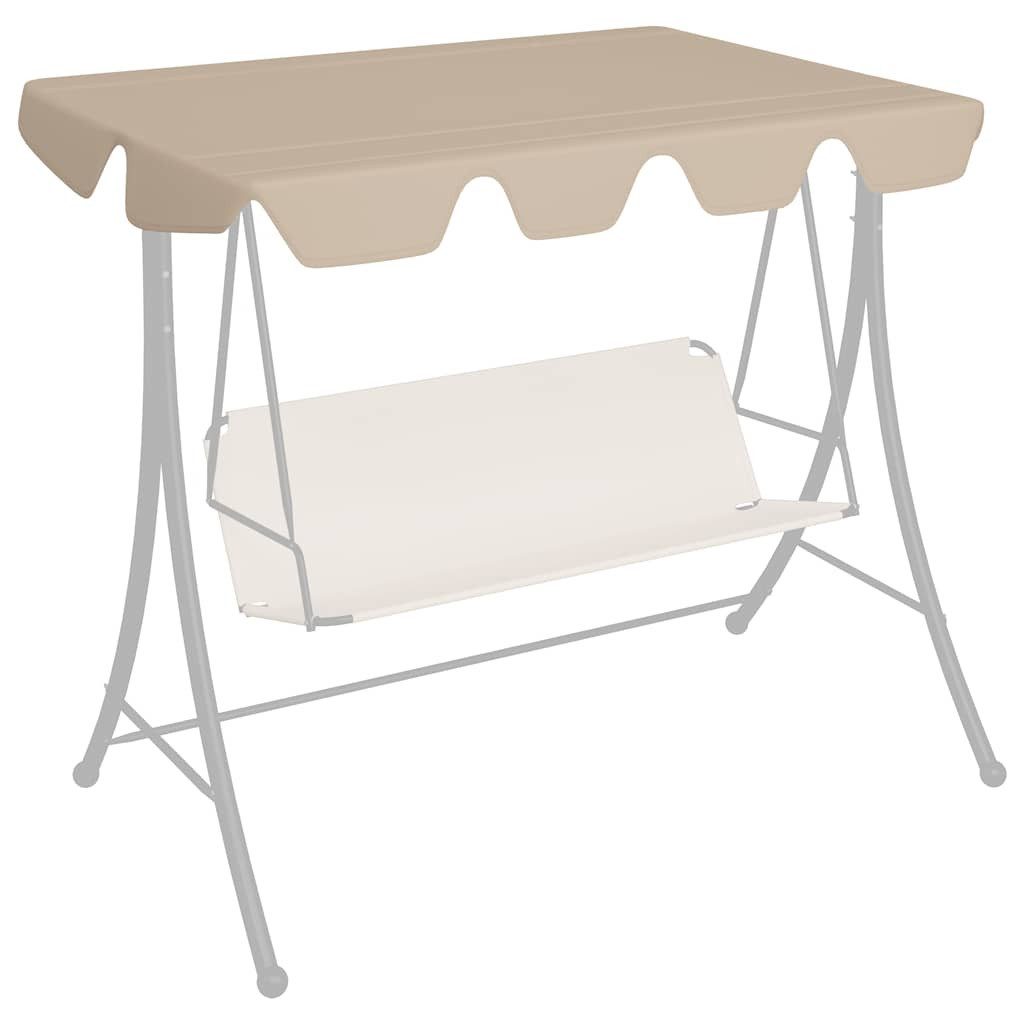 vidaXL Pavillon-Ersatzdach Ersatzdach für Hollywoodschaukel Beige günstig online kaufen