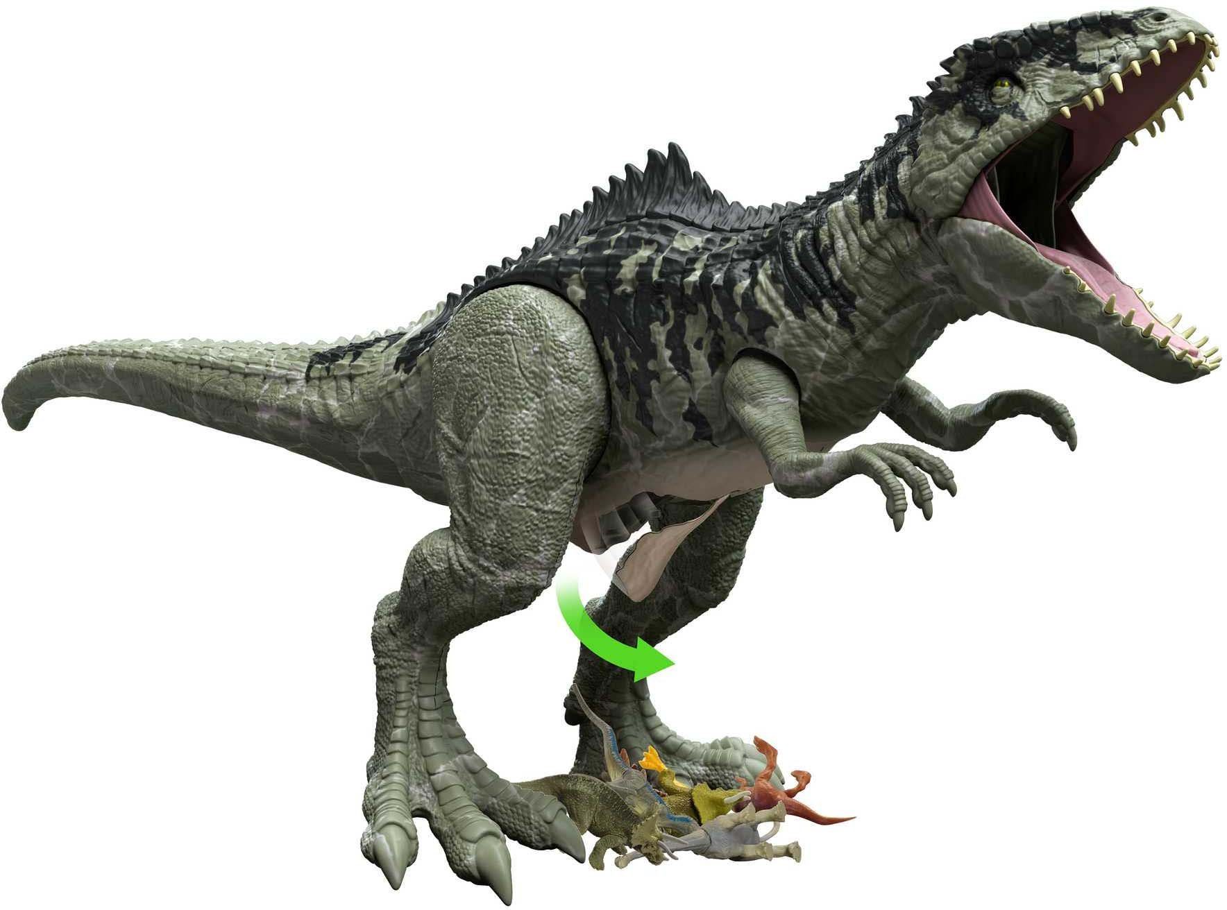 Mattel® Spielfigur Jurassic World, Riesendino Giganotosaurus, Marmorierter  Look mit realistischen Strukturen und Farben