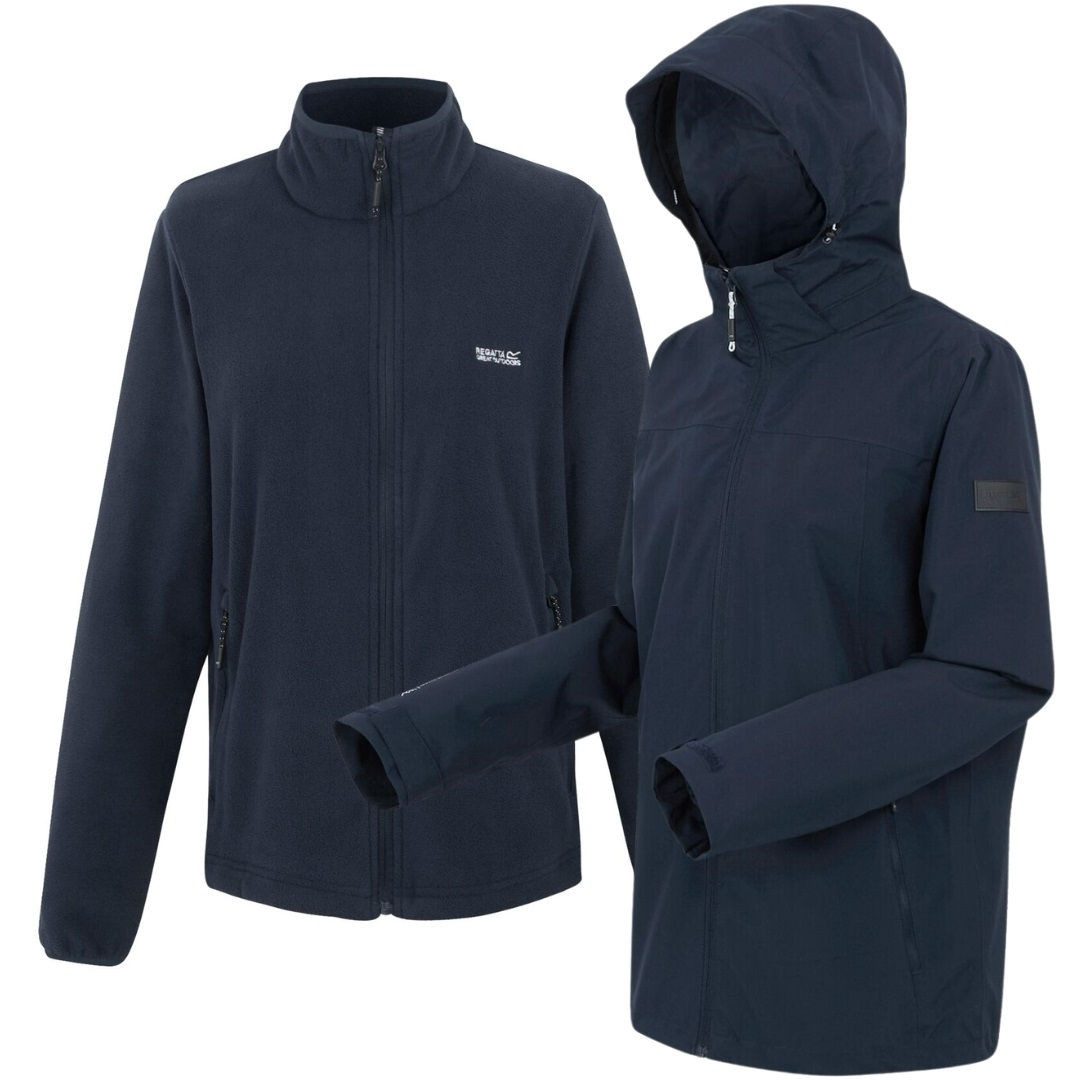RennerXXL Funktionsjacke Renner Curly Damen 3in1 Doppeljacke Übergrößen Damen 3in1 Doppeljacke wasserdicht mit Innenfleece für Übergrößen