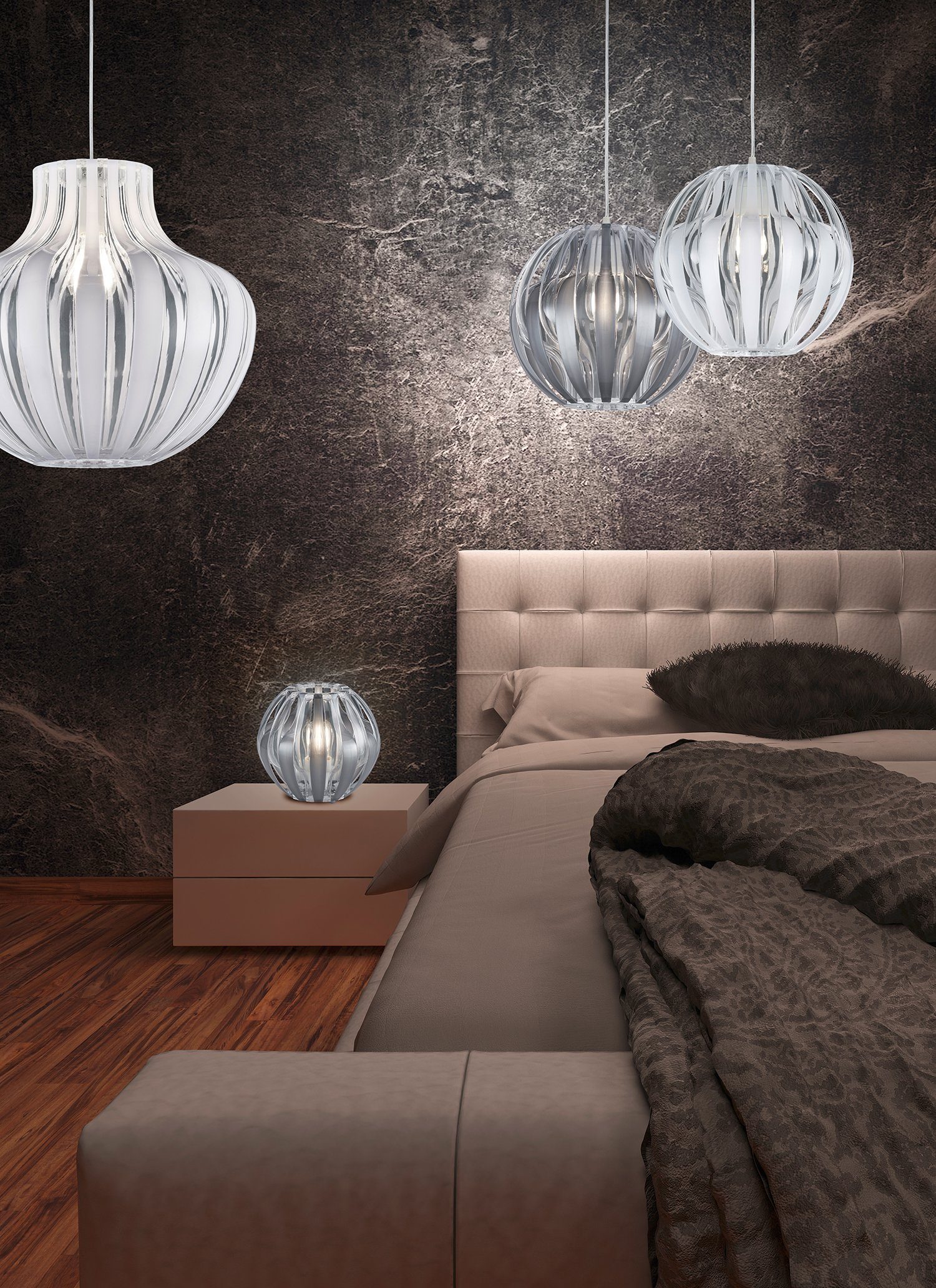 Reality Leuchten Pendelleuchte PUMPKIN, ohne Leuchtmittel, Hängeleuchte, Hängelampe