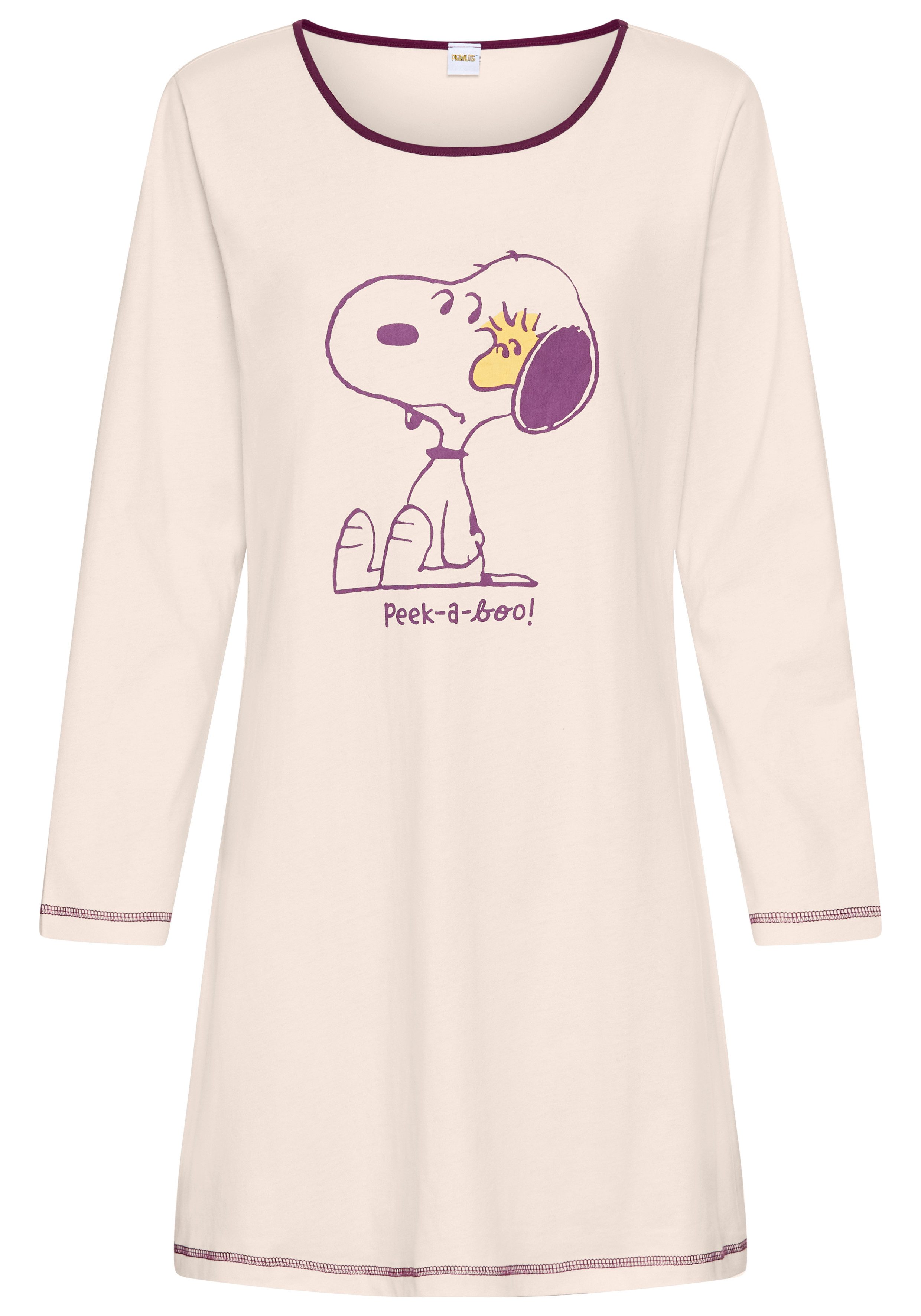 PEANUTS Nachthemd (1-teilig) mit Snoopy-Druck günstig online kaufen