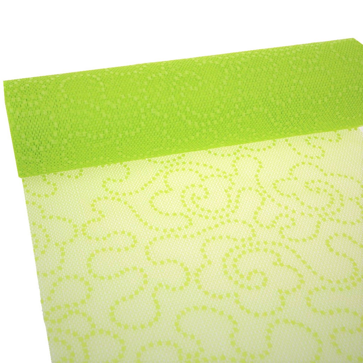 Deko AS Вузькі скатертини Sizolace Вузькі скатертини mit Tupfen - maigrün - 300mm - 25m - 78-300-25-0 (1-tlg, 1 Rolle Вузькі скатертини), Strapazierfähig