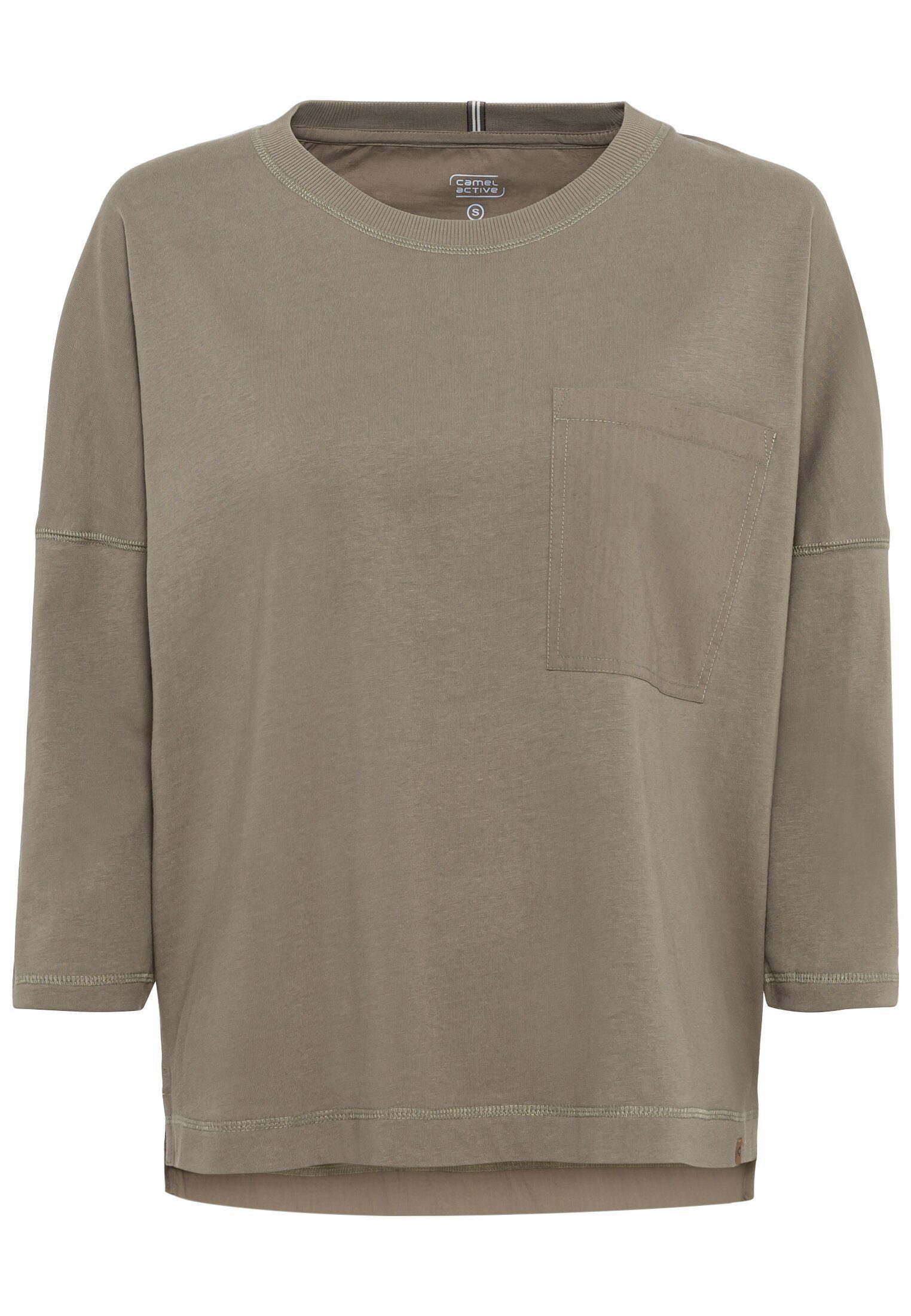camel active T-Shirt T-Shirt mit 3/4- Ärmel günstig online kaufen