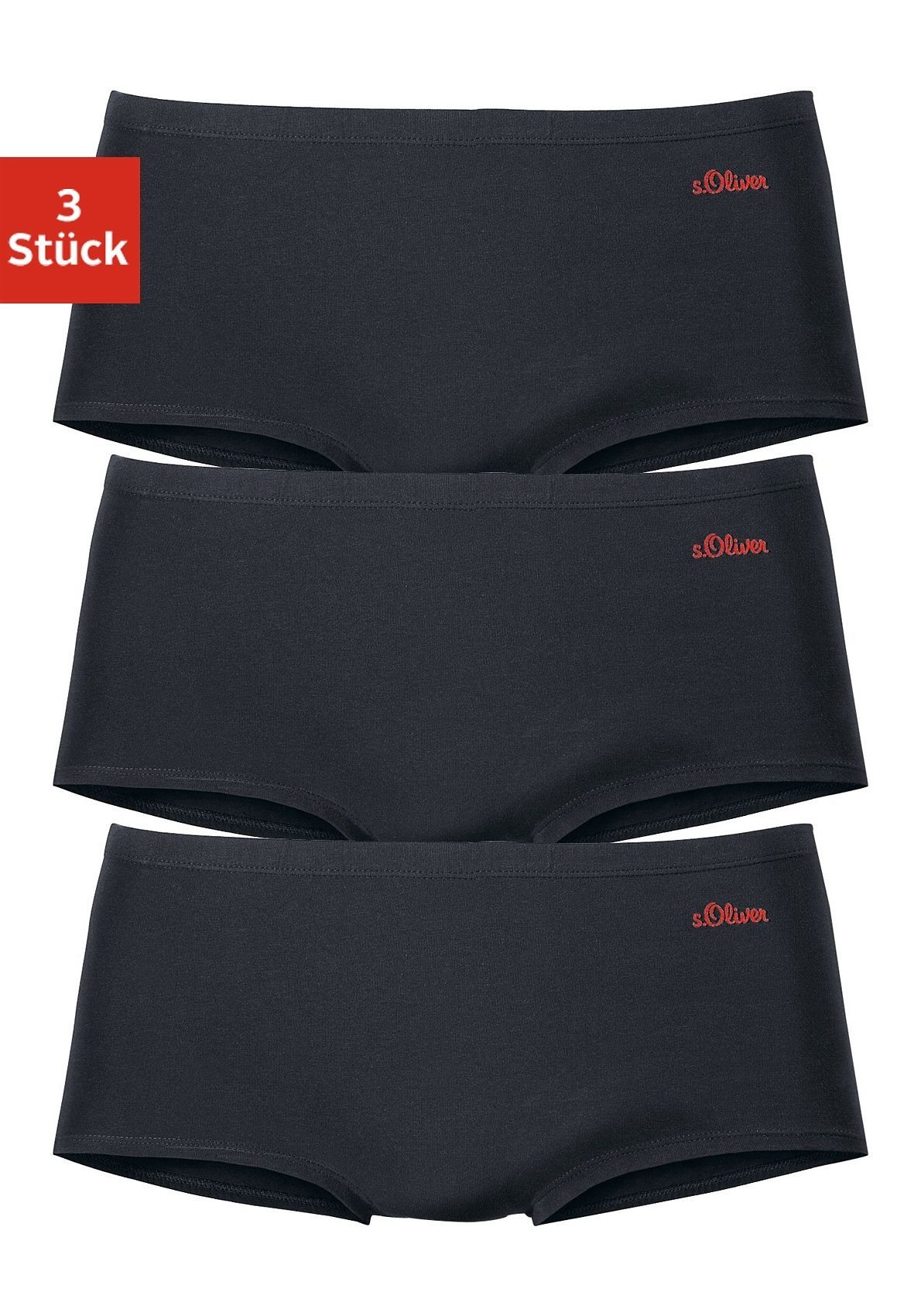 s.Oliver Panty (3er-Pack) aus elastischer Baumwoll-Qualität