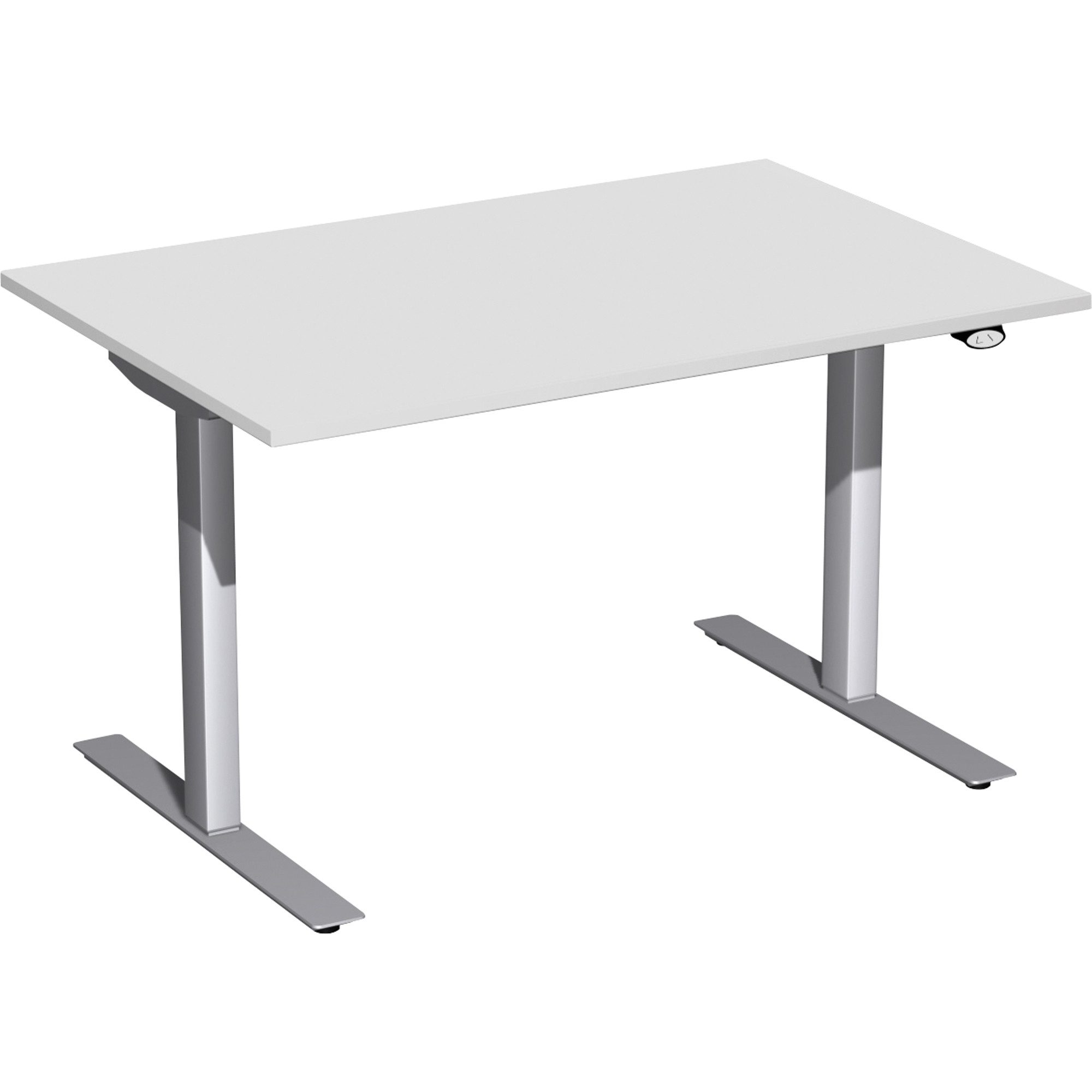geramöbel Schreibtisch Elektro-Hubtisch S-08F1208-LS 120x80x65-125cm lichtgrau/silber