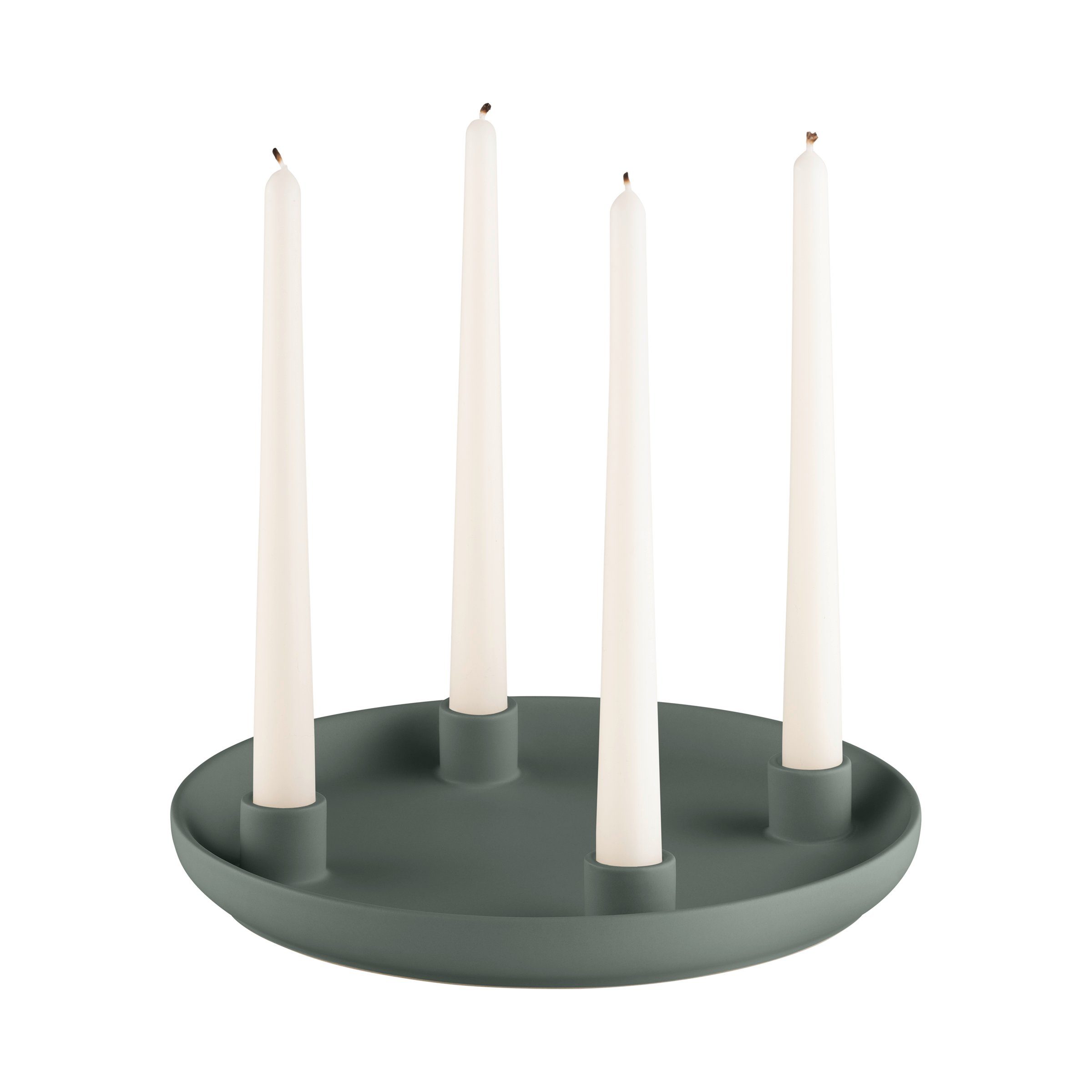 Kerzenhalter -VELA- Design-Kerzenhalter: Elegantes Steingut mit matter Glasur