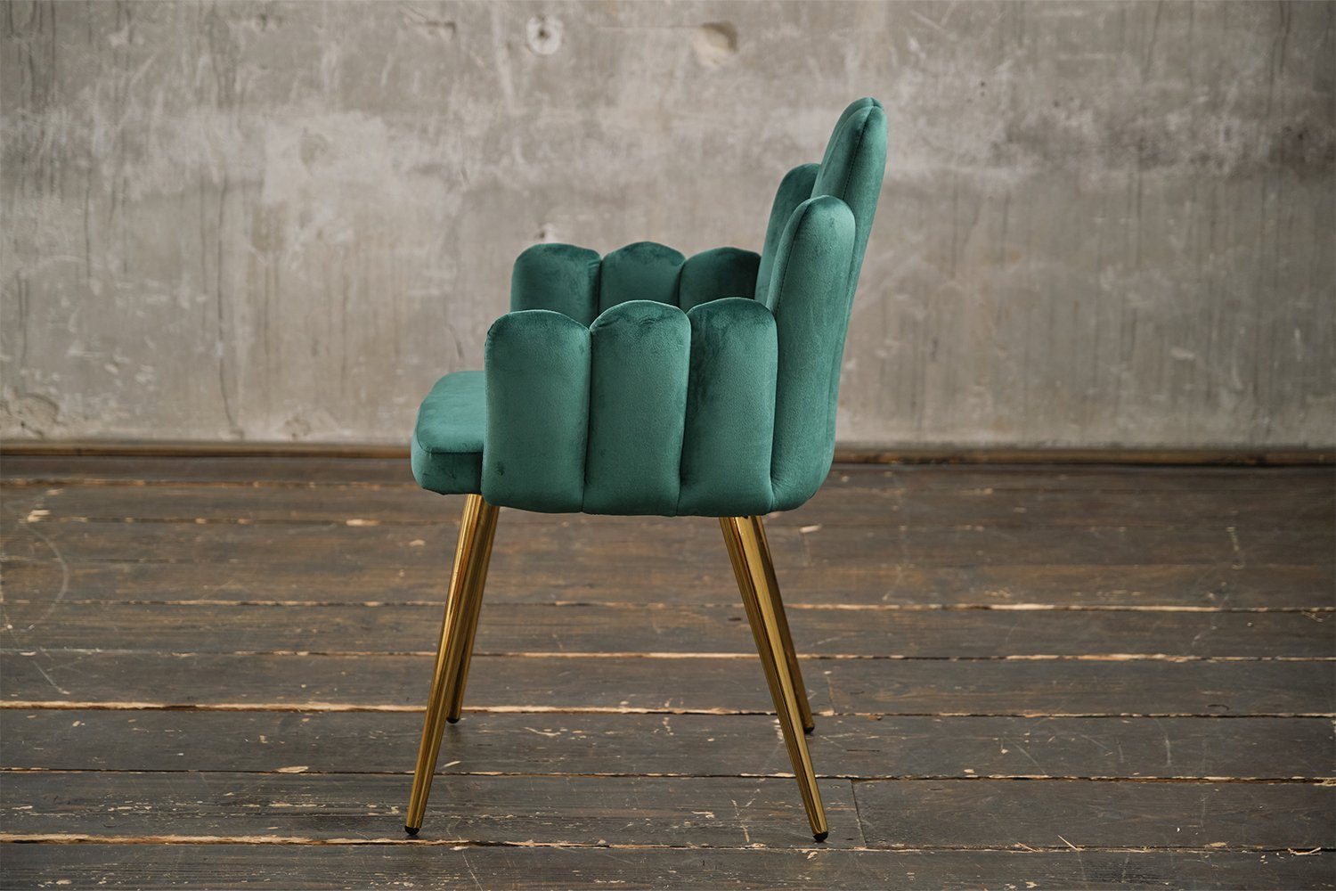 KAWOLA Esszimmerstuhl Farben grün FREJA, Velvet verschiedene Stuhl