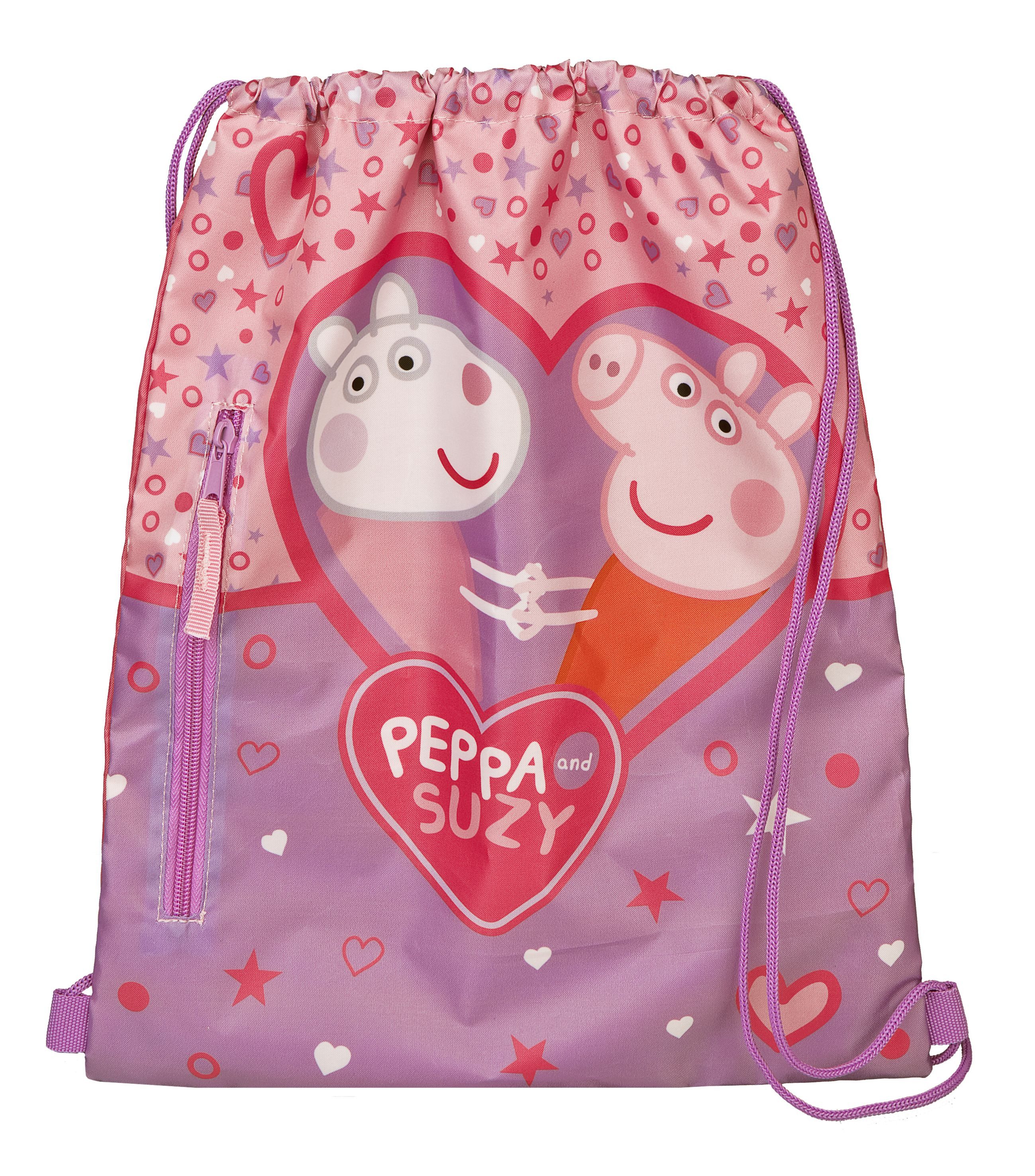 Peppa Pig Turnbeutel Gymbag für Mädchen Alltag und Aktivitäten 32 × 2 × 40 cm
