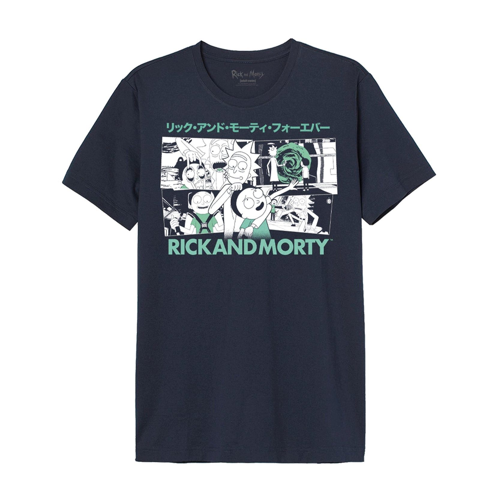 Rick and Morty T-Shirt Comics Party