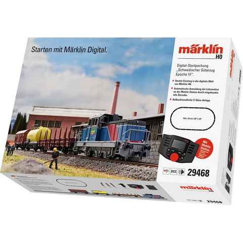 Märklin Modelleisenbahn-Set Digital-Startpackung "Schwedischer Güterzug Epoche VI" - 29468, Spur H0, mit Licht- und Soundeffekten; Made in Europe