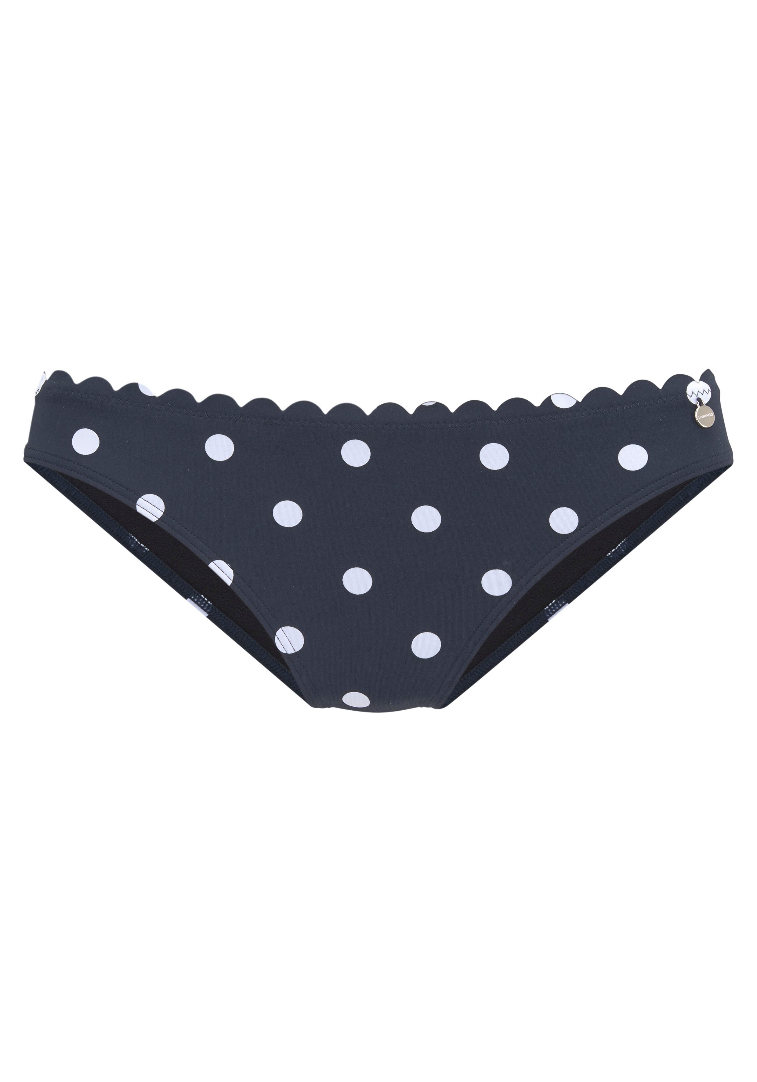 LASCANA Bikini-Hose Jada mit Muschelkante und Pünktchen mehr