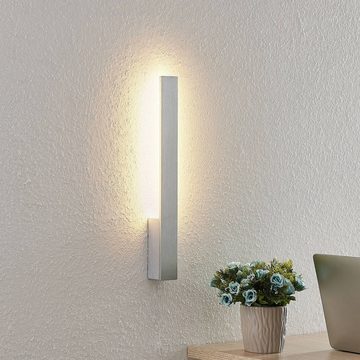 Arcchio LED Wandleuchte Ivano, dimmbar, LED-Leuchtmittel fest verbaut, warmweiß, Modern, Aluminium, alu gebürstet, 2 flammig, inkl. Leuchtmittel