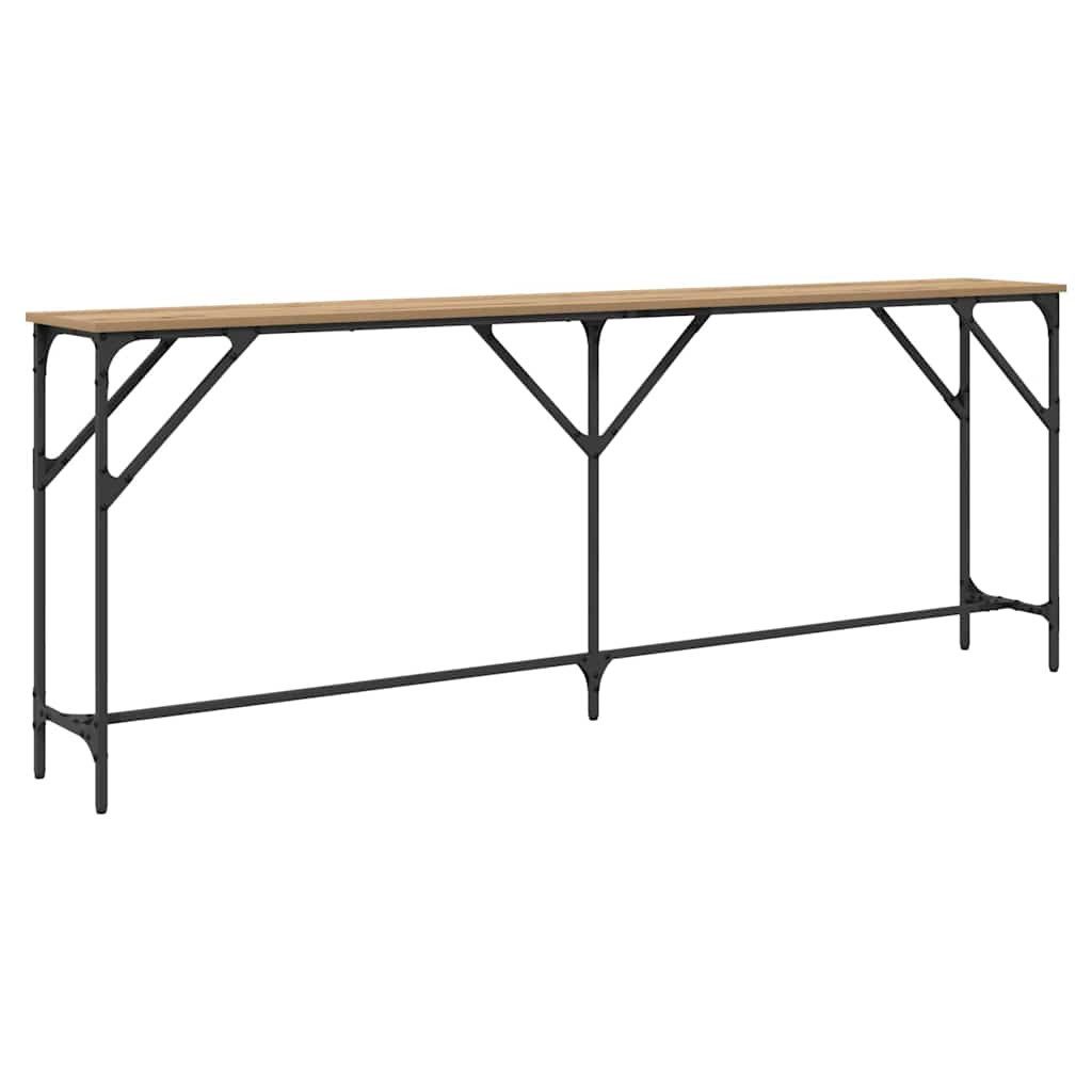 vidaXL Beistelltisch Konsolentisch Artisan-Eiche 200 x 29 x 75 cm (1-St)