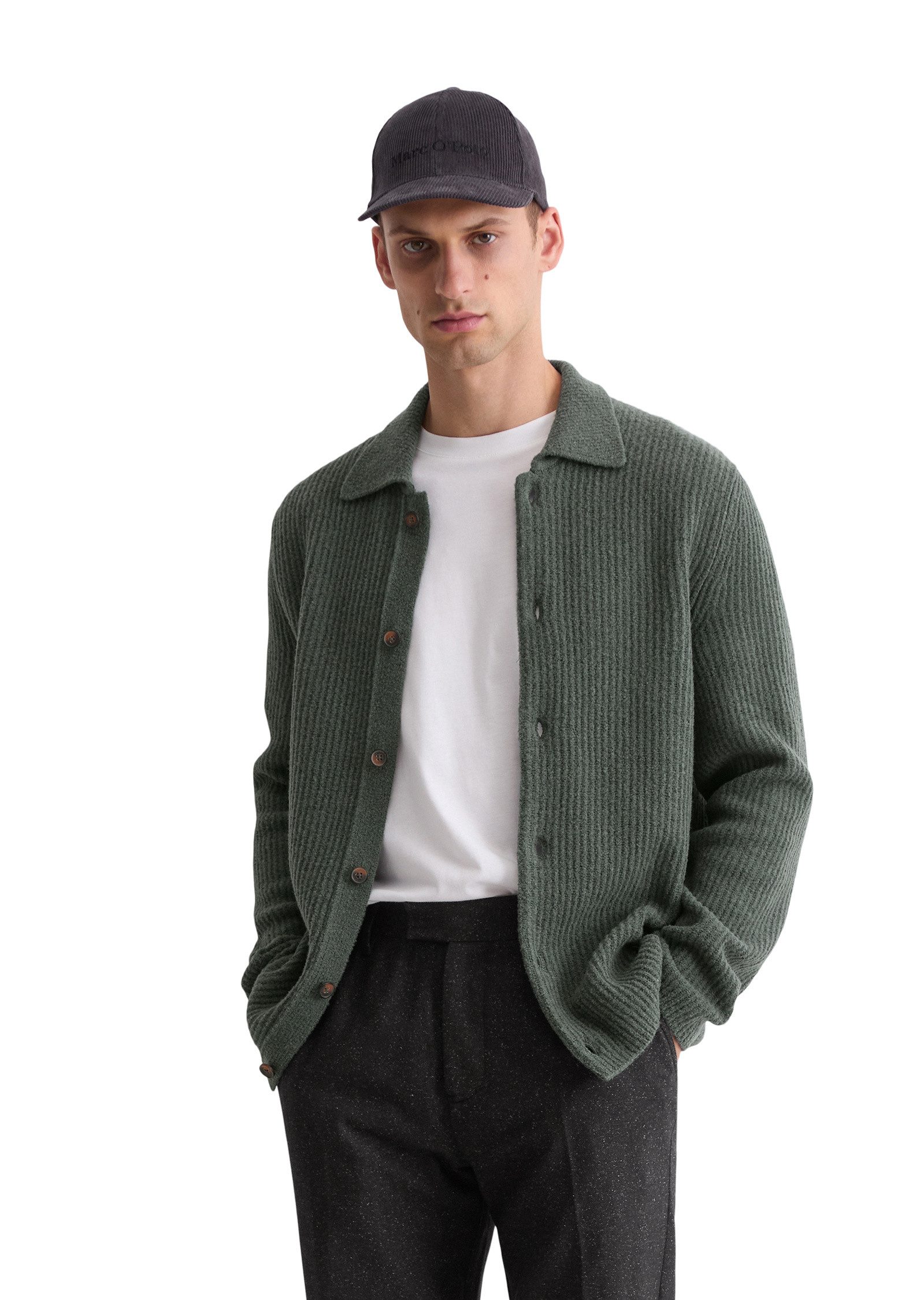 Marc O'Polo Cardigan aus weichem Schurwoll-Mix