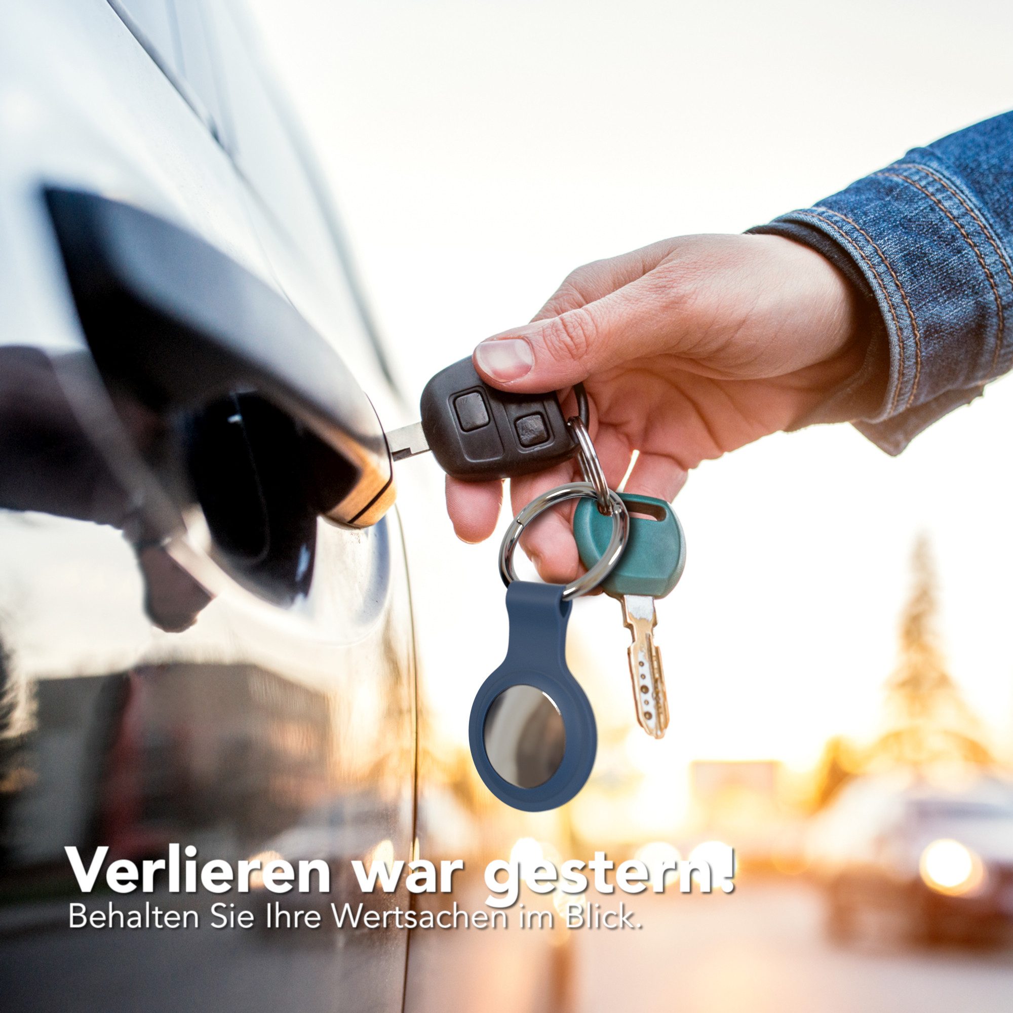 EAZY CASE Schlüsselanhänger 3er Set Silikon Anhänger kompatibel Apple AirTa günstig online kaufen