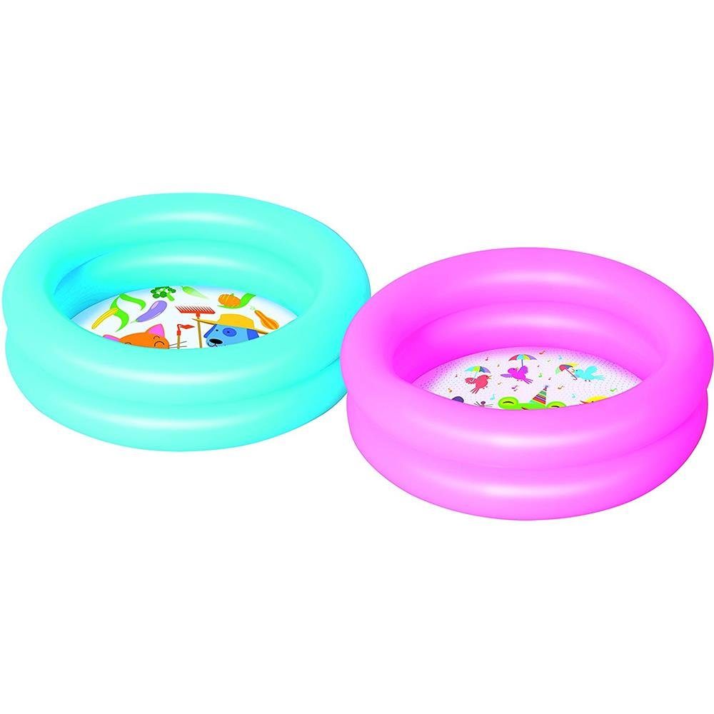 Bestway Planschbecken Kiddie Lounge, 61 x 15 cm, aufblasbarer Kinderpool, 1 Stück zufällige Farbe