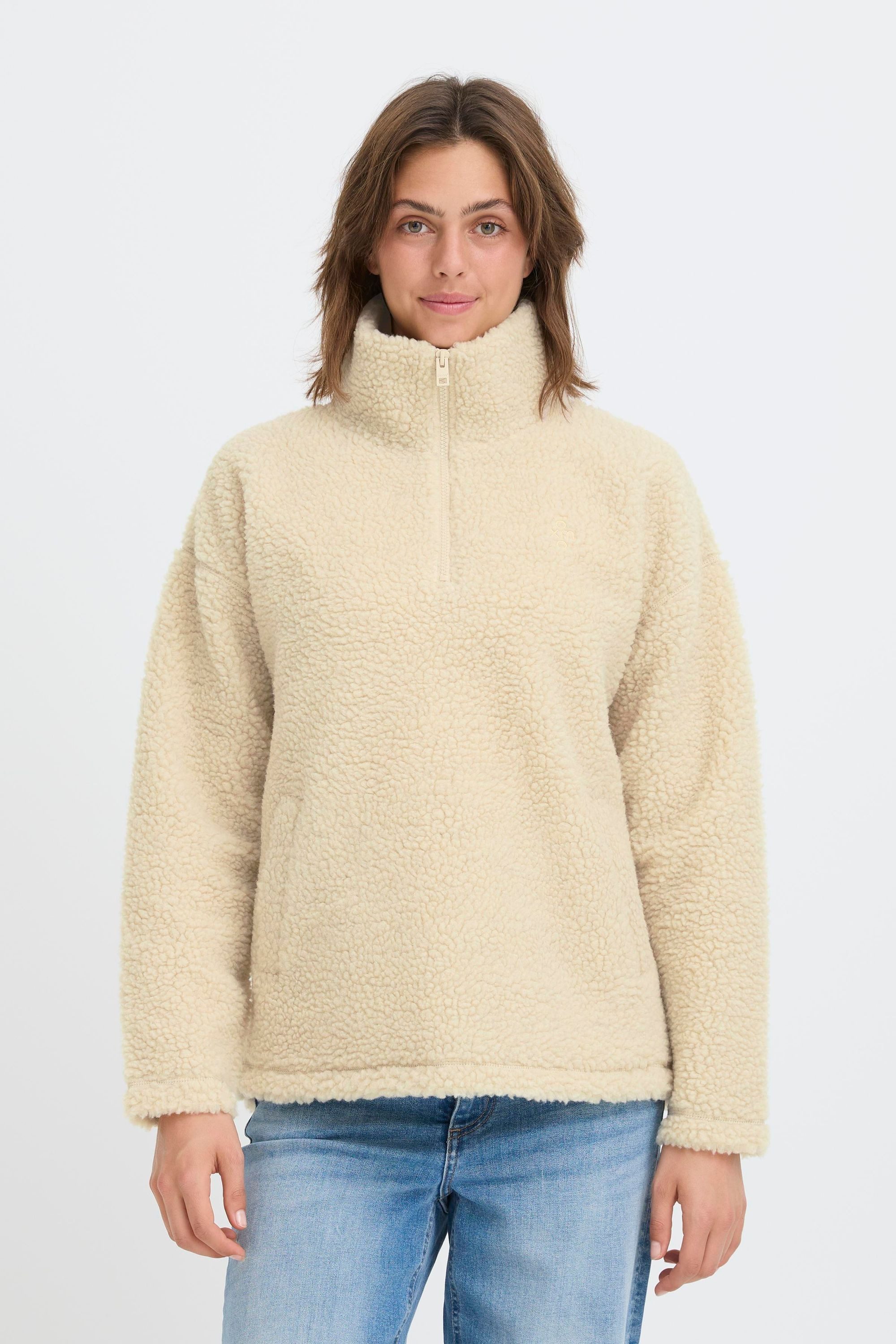 OXMO Fleecejacke OXTOLIRONE Moderner Teddy-Sweater günstig online kaufen