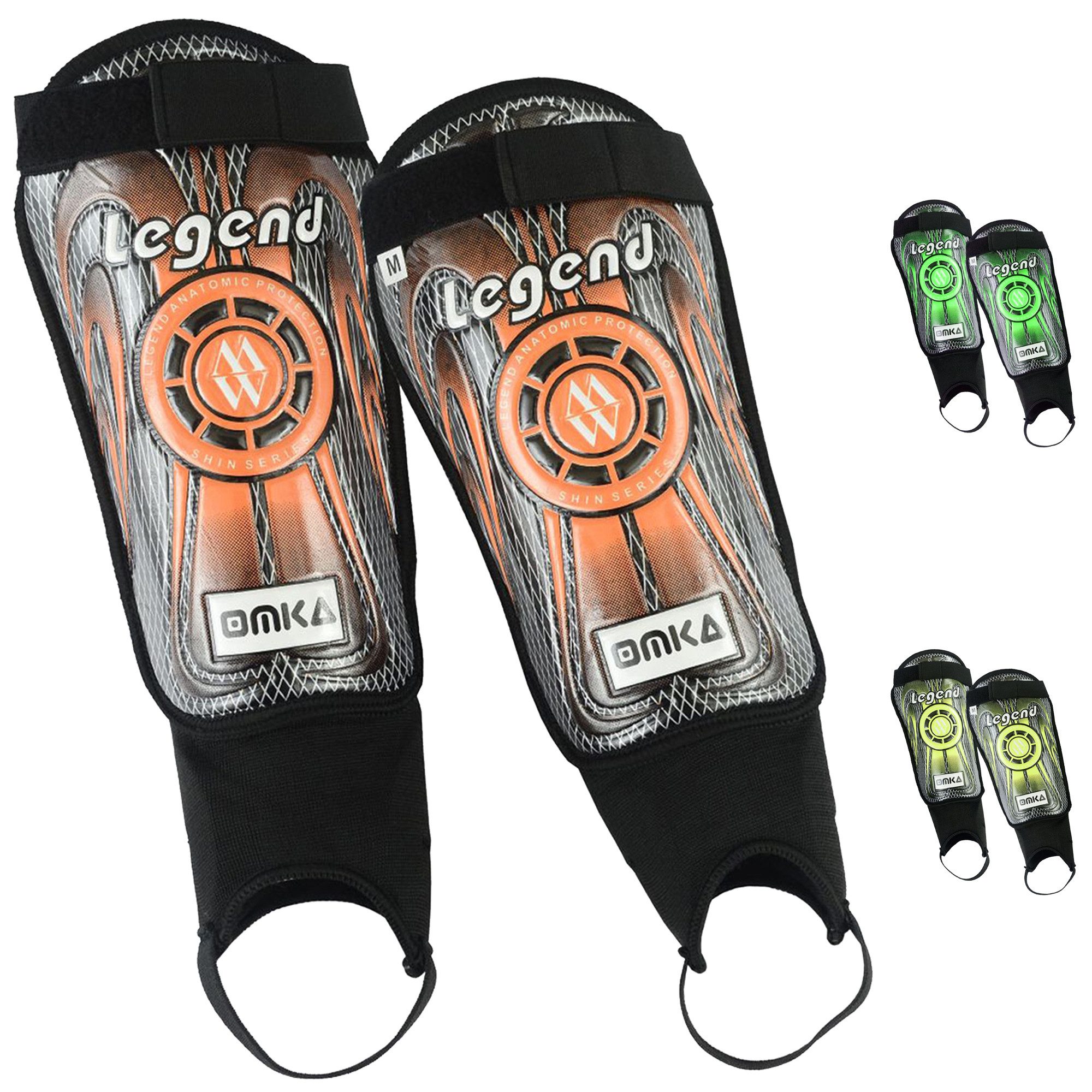 OMKA Fußball Schienbeinschoner OK400, Shinguard Schienbeinschoner Fußball-Schützer