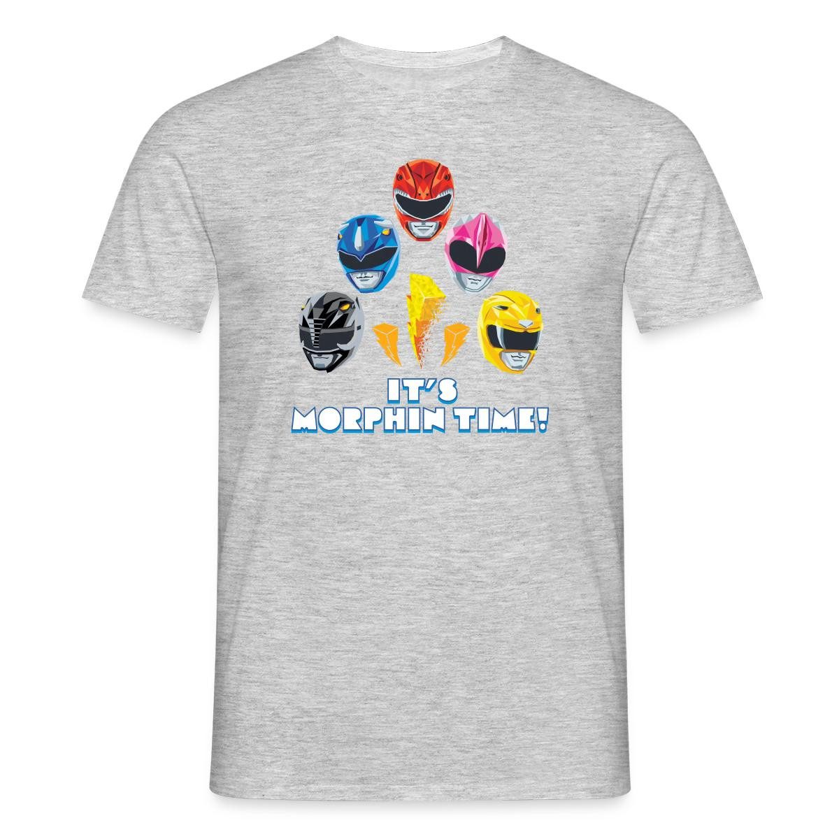 T-Shirt Power Rangers 5 Rangers It's Morphin Time Männer T-Shirt