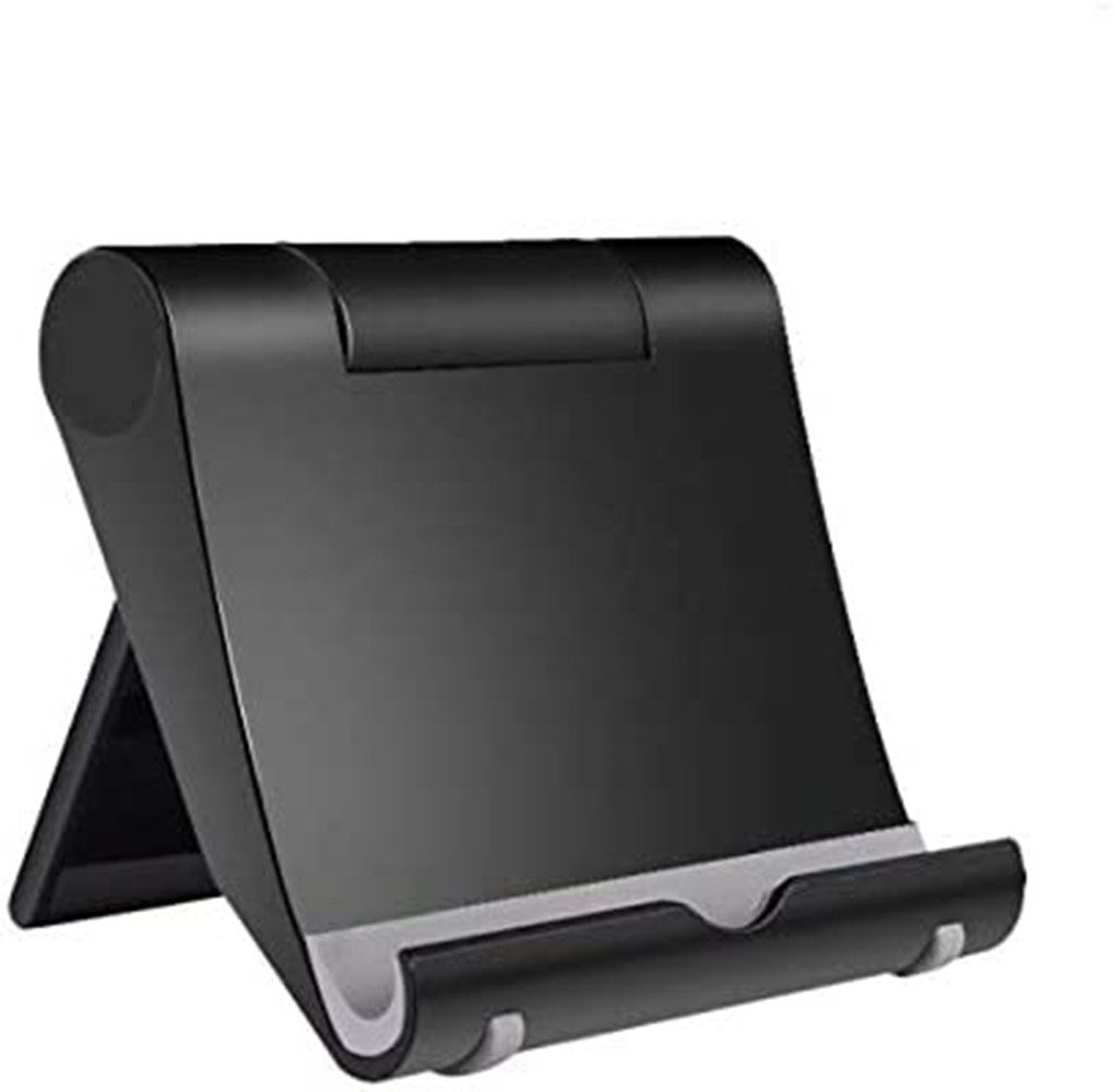 XGODY Smartphone-Halterung, (bis 10 Zoll, 2-tlg., Mini Portabler Handy Halter Büro Tisch Ständer Halterung Multi Winkel)