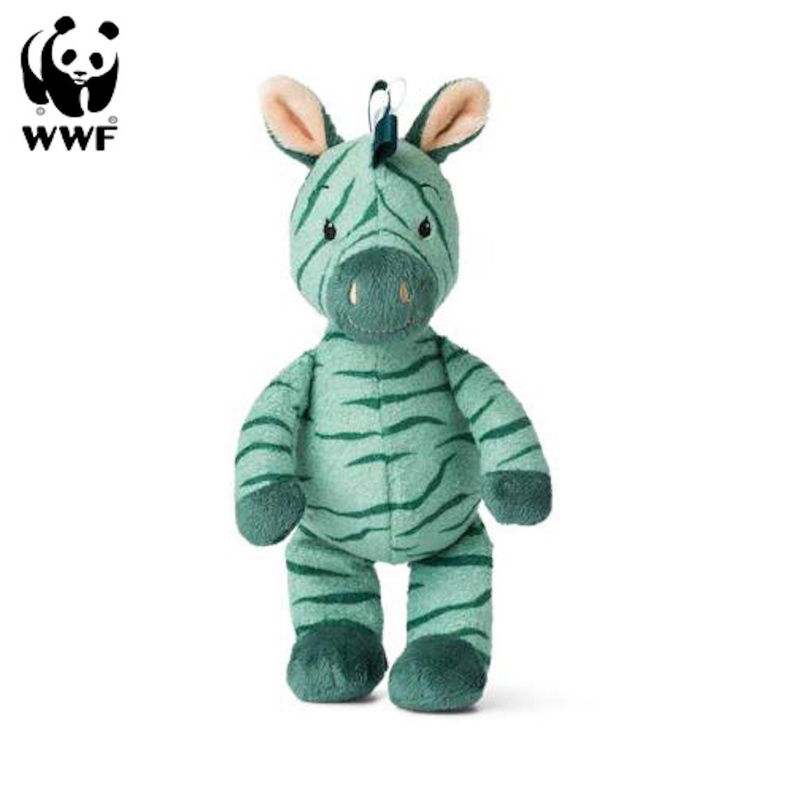 WWF Kuscheltier Cub Club - Ziko das Zebra (grün, 22cm)