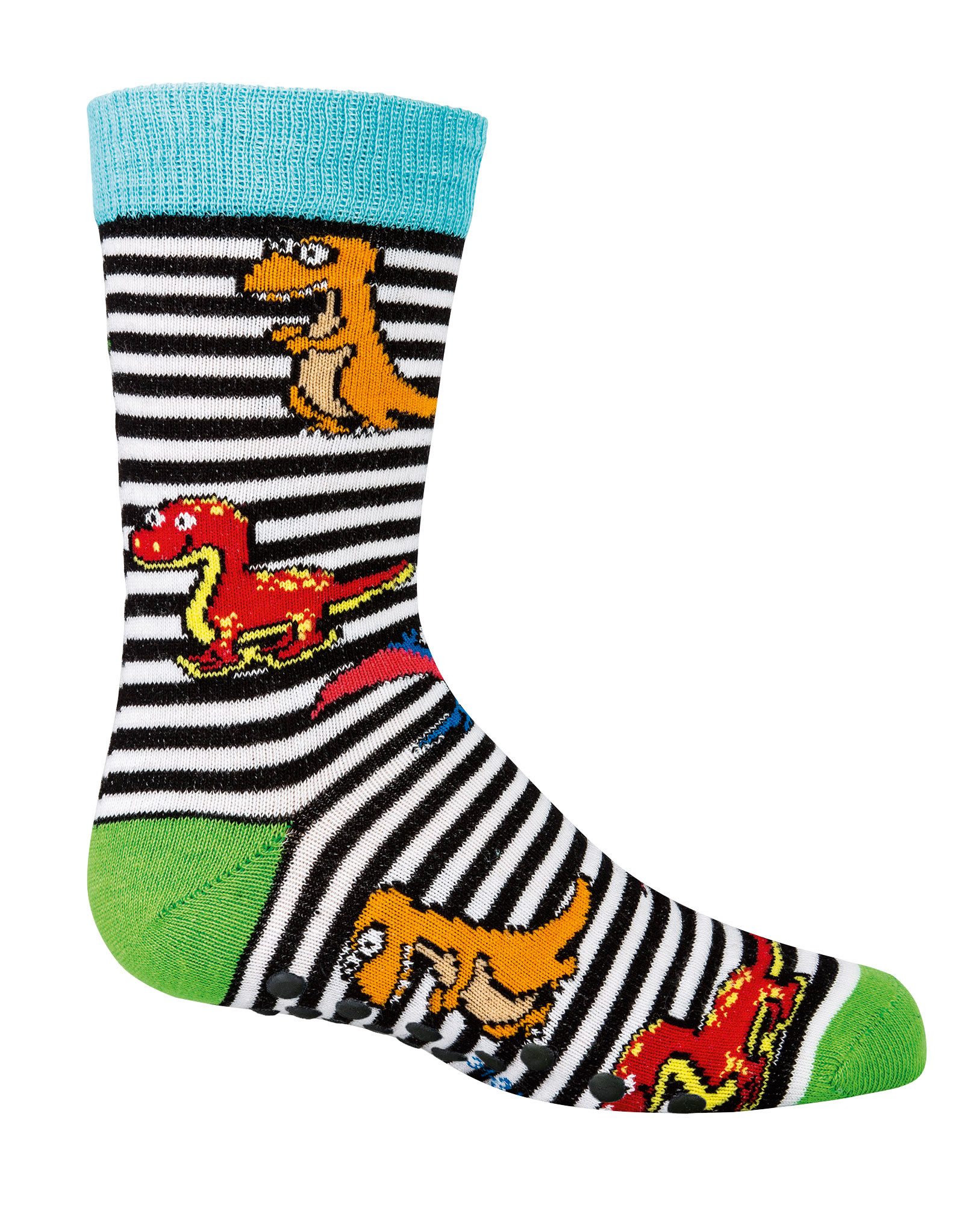 Wowerat ABS-Socken 3 Paar Kinder Stoppersocken Dinos, Vollfrottee ABS Kindersöckchen – Bild 4 von 4