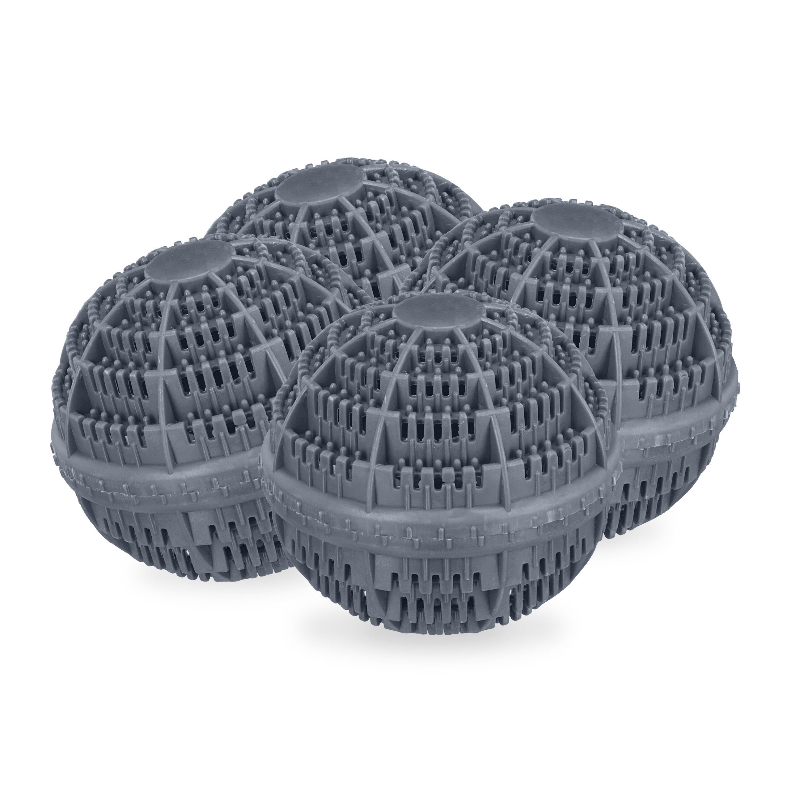 relaxdays Wäschekugel Grauer Waschball 4er Set (4-St)