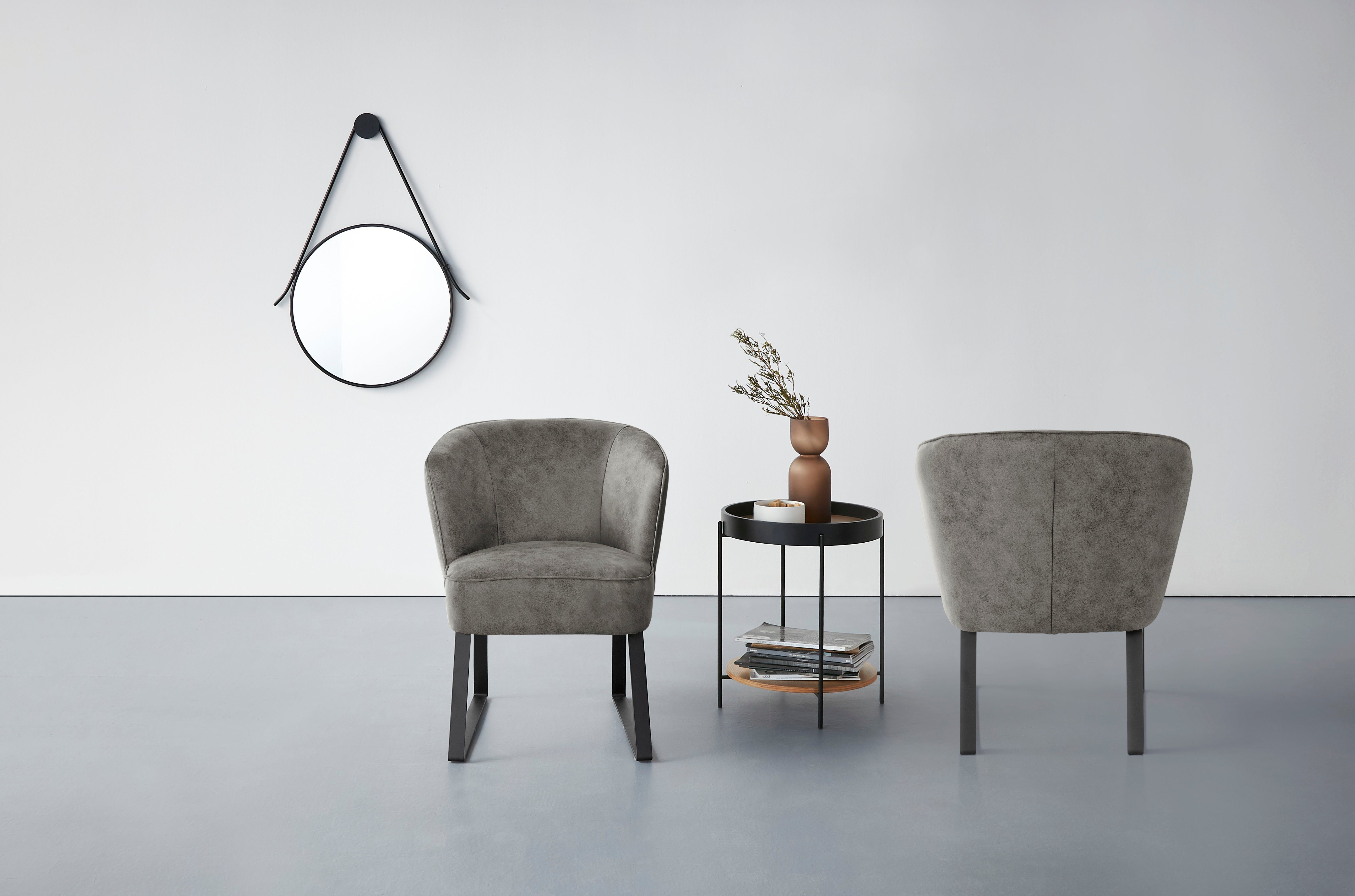 exxpo - 1 Keder Metallfüßen, Americano, Bezug fashion Stck. Sessel in sofa mit verschiedenen und Qualitäten