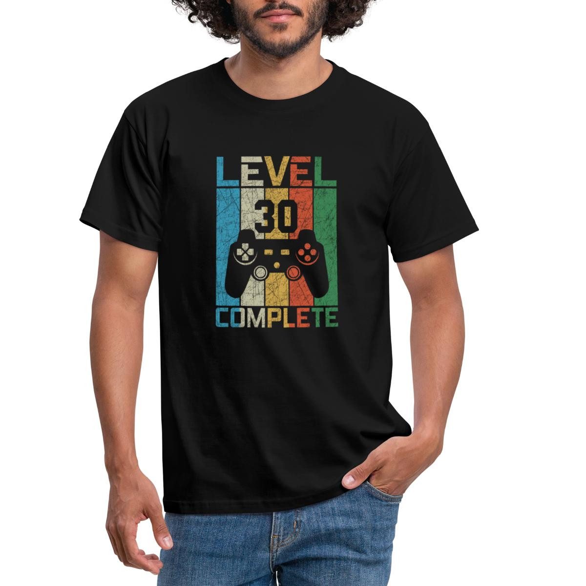 Spreadshirt T-Shirt 30. Geburtstag Level 30 günstig online kaufen
