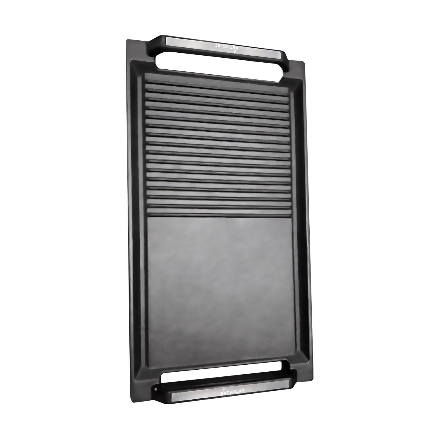 KKT KOLBE Grillpfanne BBQ20 Grillplatte, für Induktionskochfelder, Riffeloberfläche, Aluminiumguss (1 x Grillplatte), für Induktionskochfelder / Riffeloberfläche / Antihaftbeschichtung