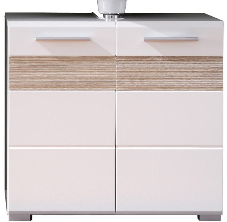 welltime Waschbeckenunterschrank Marbella Waschbeckenunterschrank zur Wandmontage - (B/T/H) 60/34/56 cm