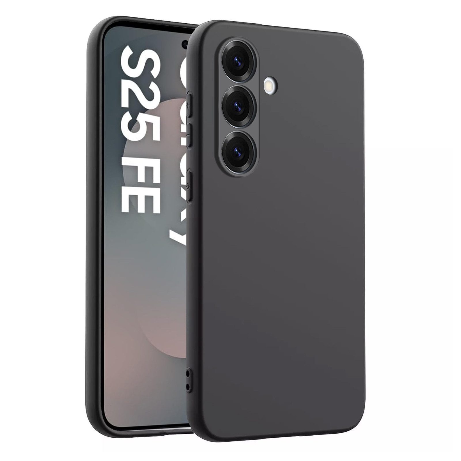 betterfon Handyhülle für Samsung Galaxy Stoßfeste Silikonhülle mit Bumper-Rahme, Silikon Case mit griffiger Oberfläche erhöhter Rand und Kameraschutz