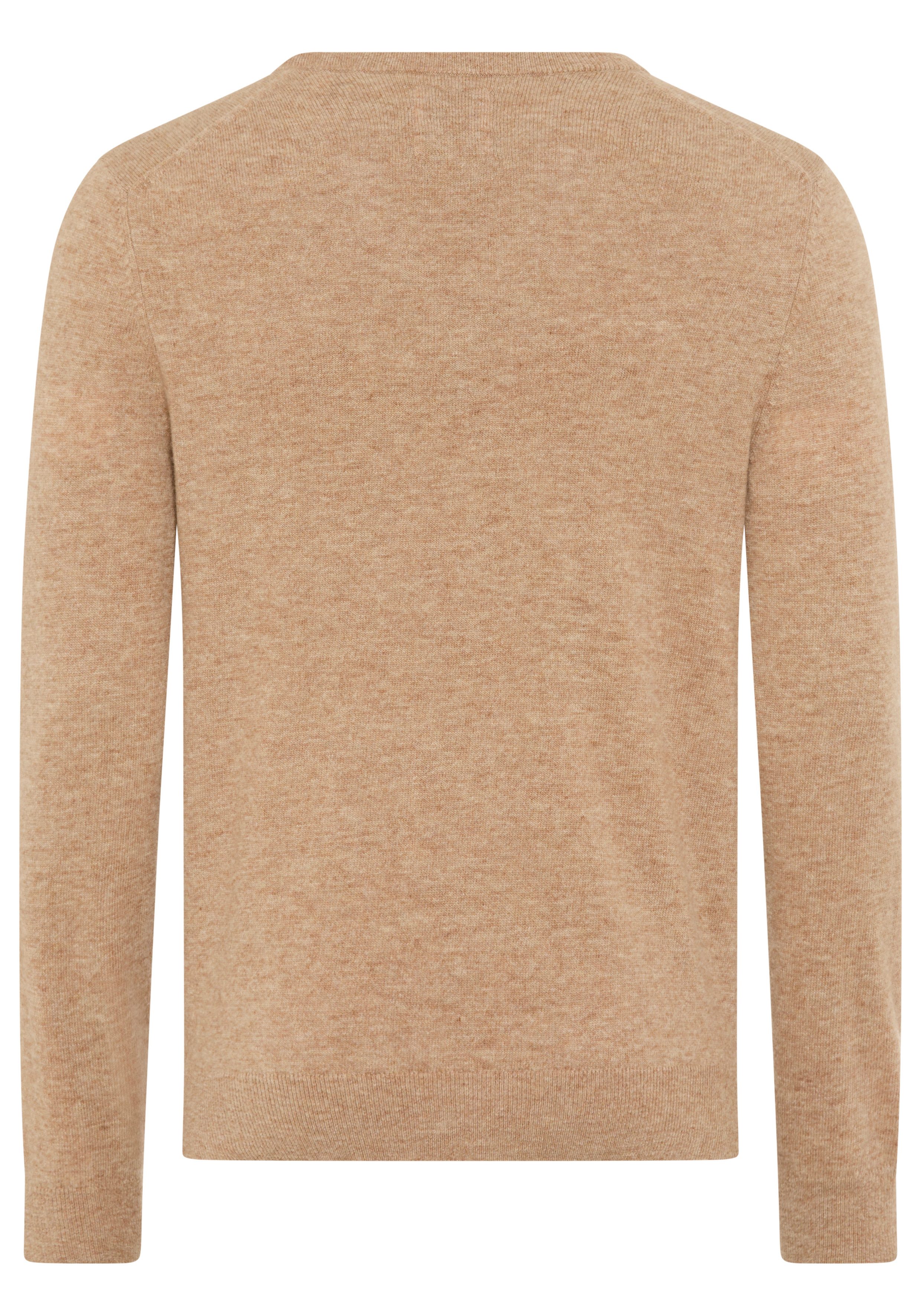 Gant V-Ausschnitt-Pullover EXTRAFINE LAMBSWOOL V-NECK mit Logostickerei günstig online kaufen